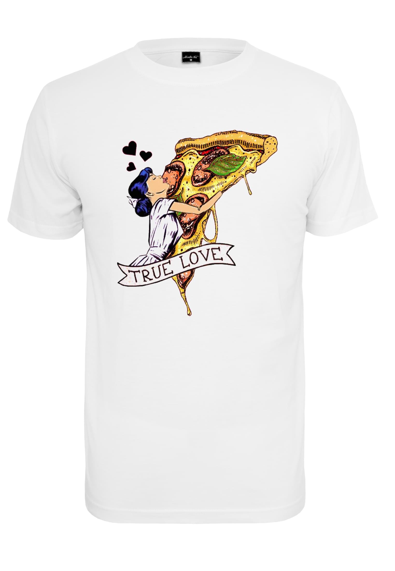 MisterTee Kurzarmshirt "Herren Pizza Love Tee", (1 tlg.)
