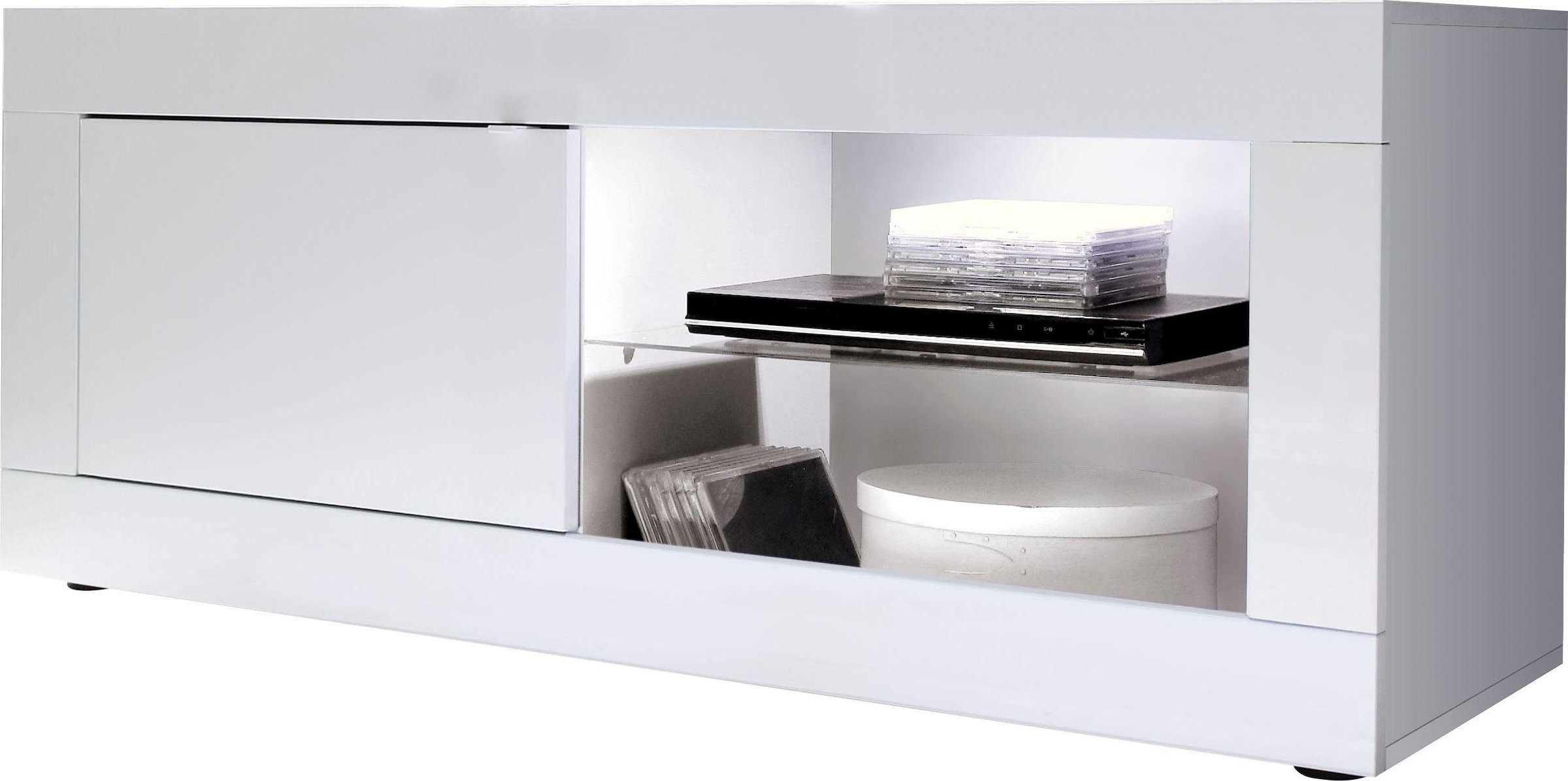 Home affaire Lowboard "Basic Breite 140 cm, TV-Board 1 Tür, 2 offene Fächer günstig online kaufen