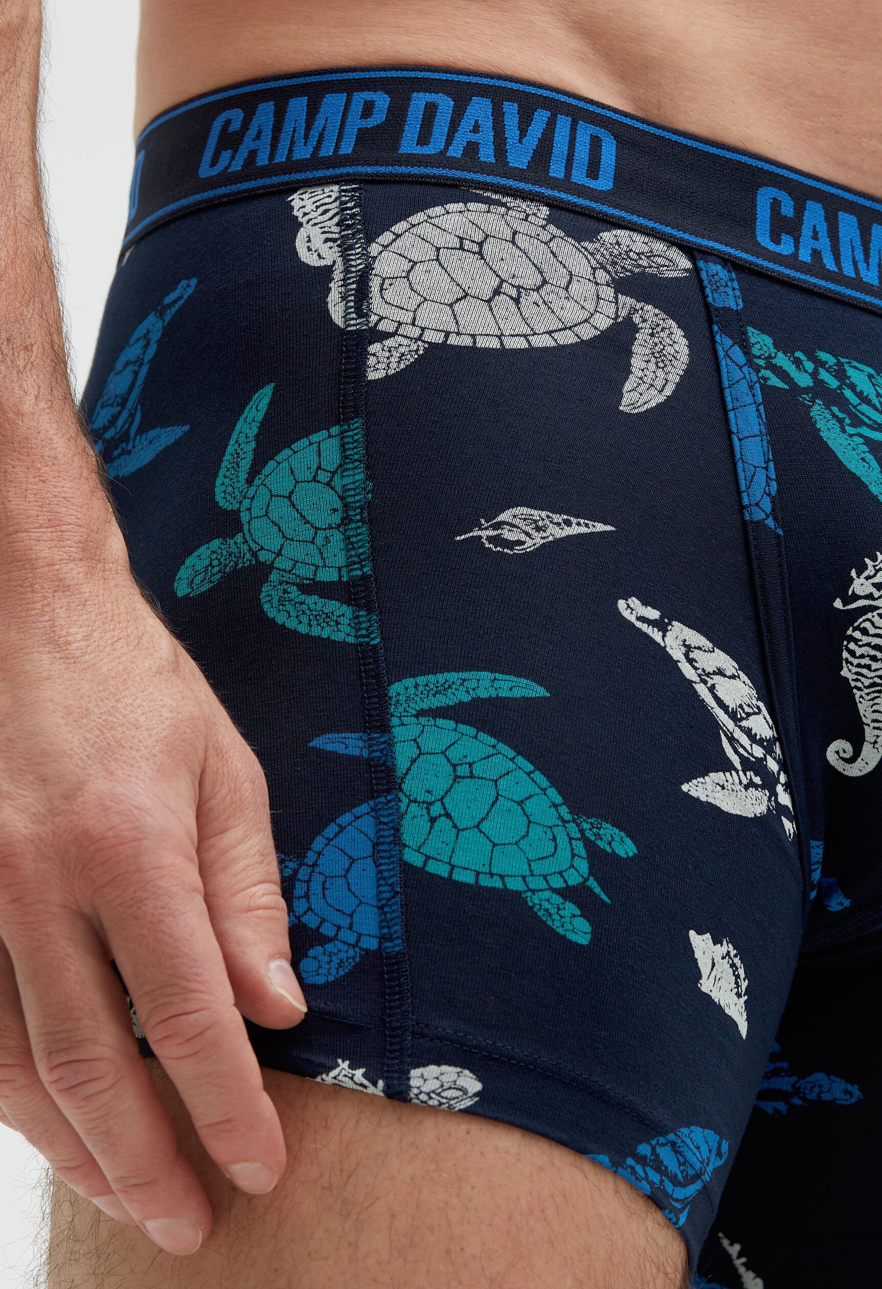 CAMP DAVID Boxershorts »Set:« 2 Stk. mit All Over Print