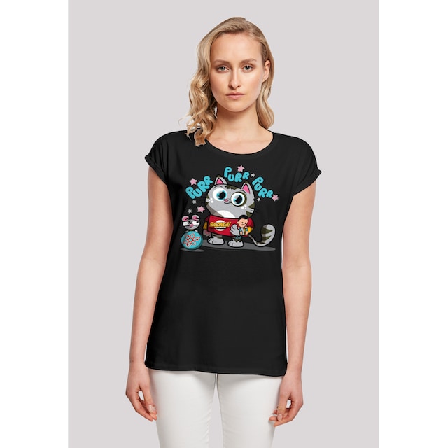 F4NT4STIC T-Shirt »Extended Shoulder Shirt 'Big Bang Theory Bazinga  Kitty'«, Damen,Premium Merch,Regular-Fit,Kurze Ärmel,Bedruckt bestellen |  BAUR