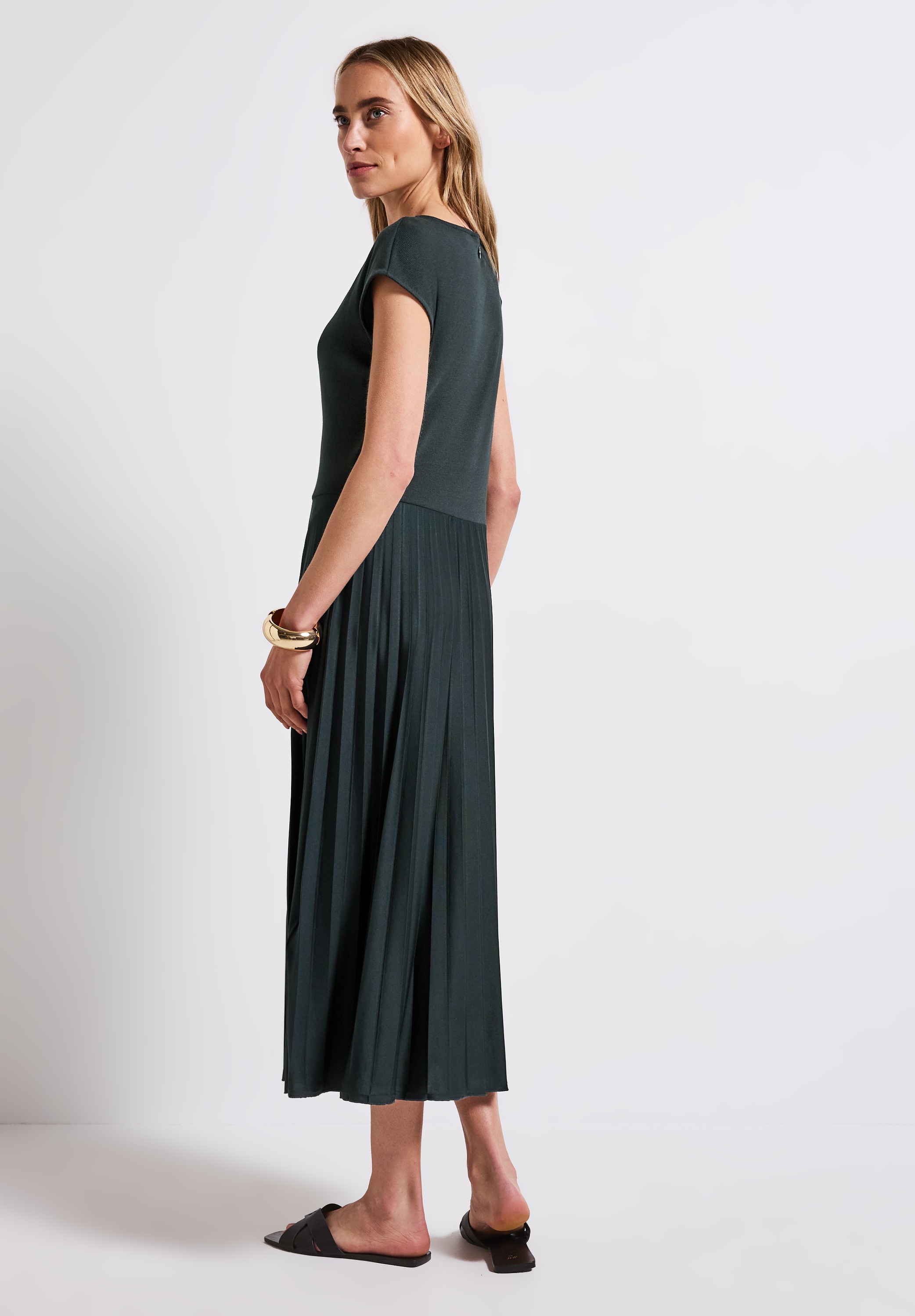 STREET ONE Midikleid, in Unifarbe günstig online kaufen