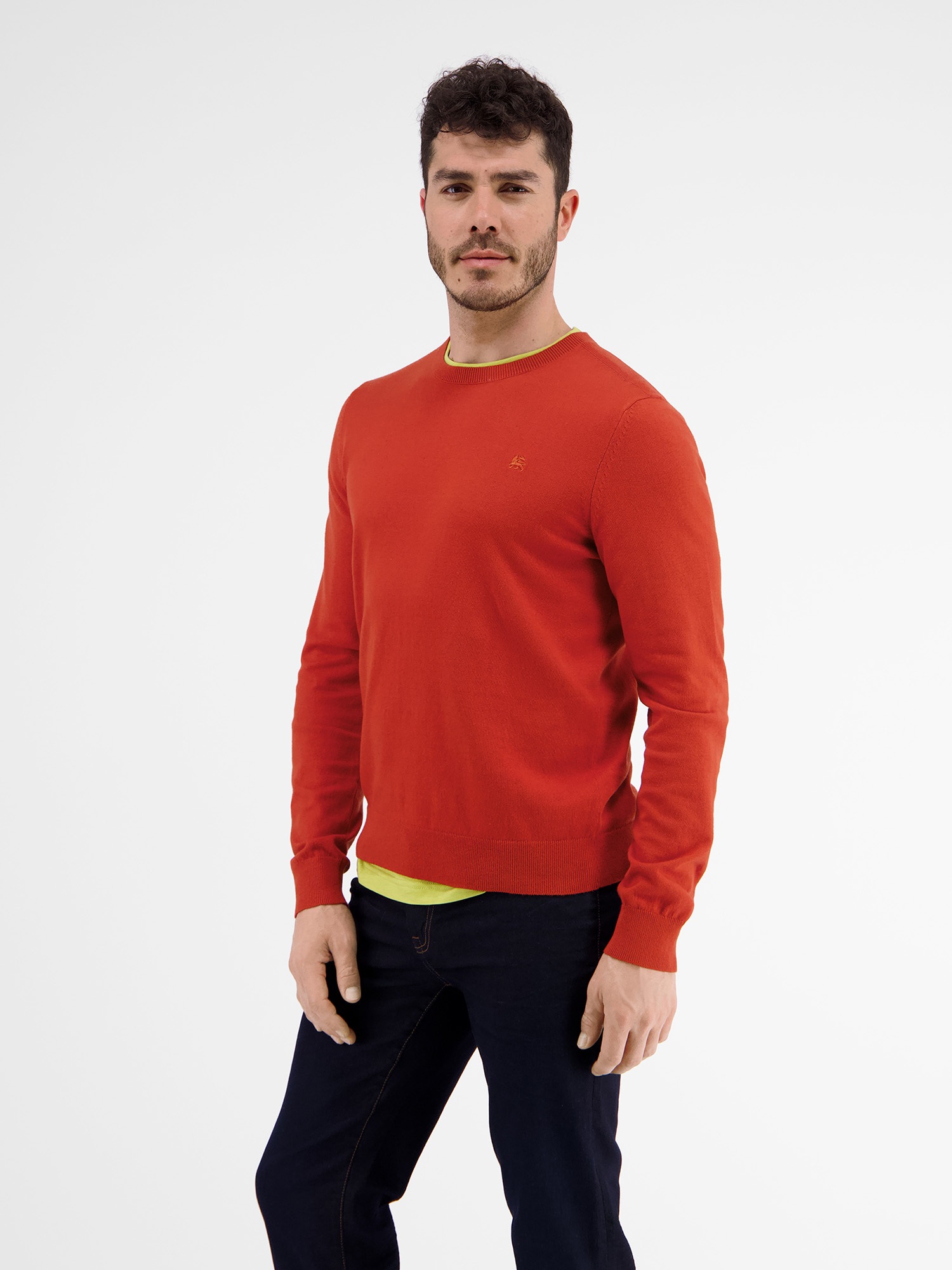LERROS Strickpullover »LERROS Lässiger Flachstrickpullover«