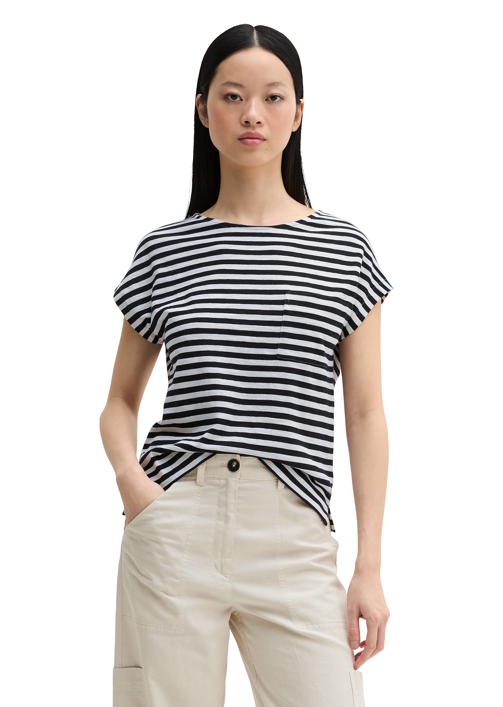 Marc OPolo T-Shirt "aus weichem Baumwoll-Slub-Jersey" günstig online kaufen