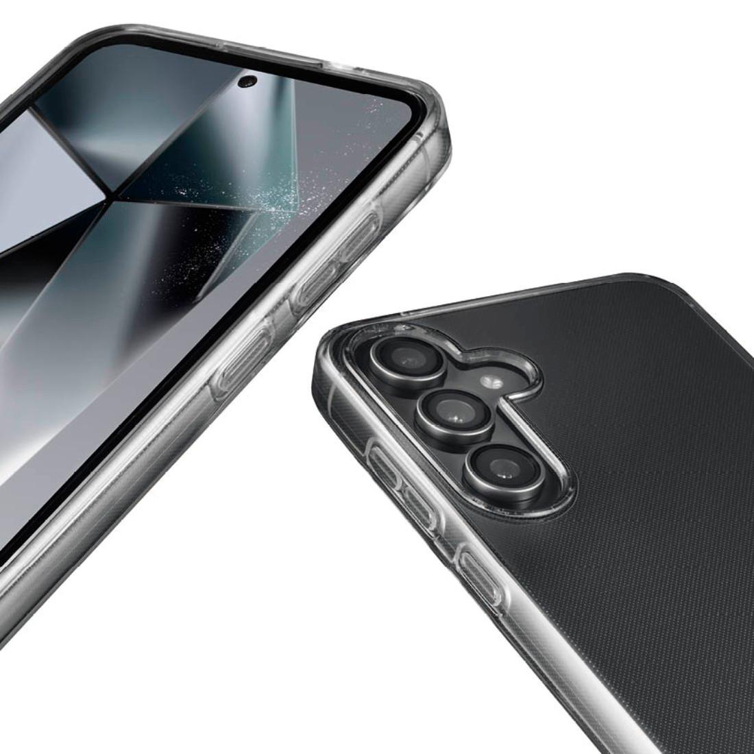 Hama Smartphone-Hülle »Handyhülle „Always Clear“ für Galaxy S25 (kratzfest, ohne Vergilben)«, ohne schnelles Vergilben