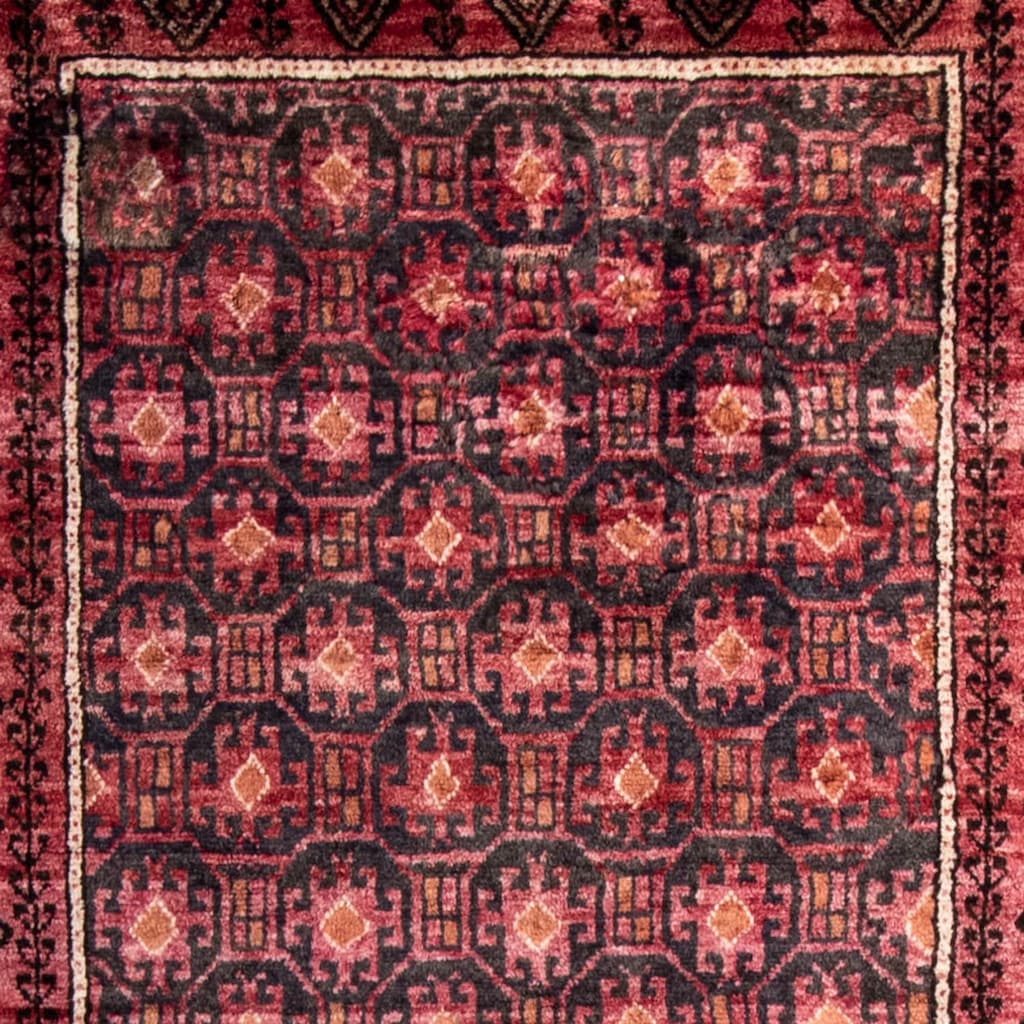 morgenland Hochflor-Läufer »Belutsch Durchgemustert Rosso chiaro 227 x 110 cm«, rechteckig
