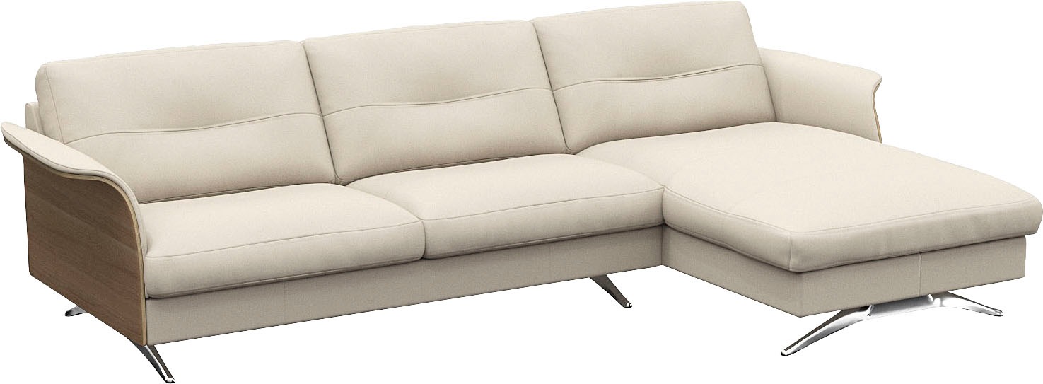 FLEXLUX Ecksofa "Glow bequem und komfortabel durch hochwertigen Sitzaufbau, günstig online kaufen