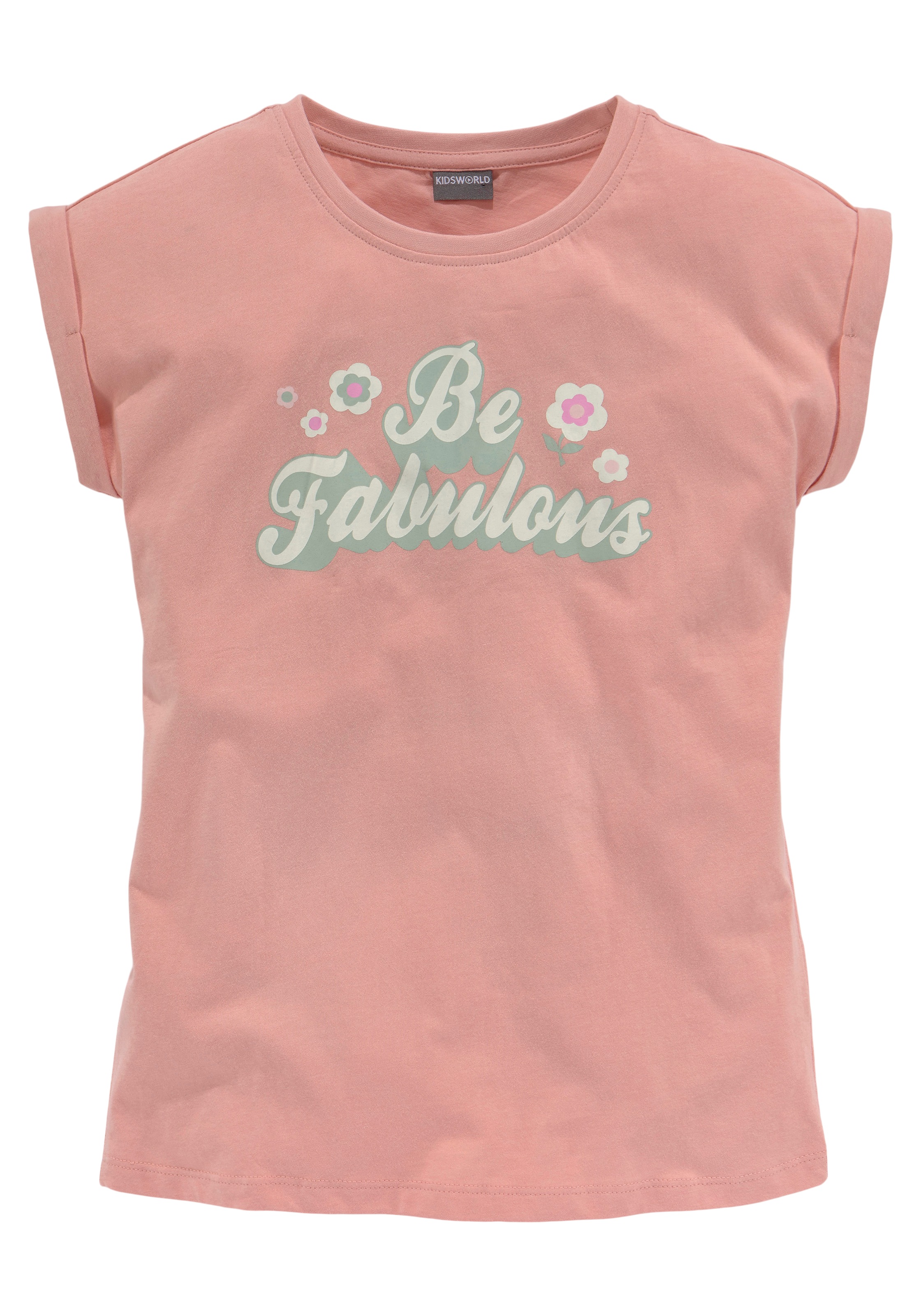 KIDSWORLD T-Shirt »Be fabulous«, in weiter legerer Form ▷ für | BAUR | T-Shirts