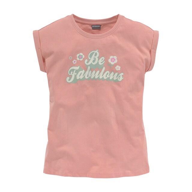 KIDSWORLD T-Shirt »Be fabulous«, in weiter legerer Form ▷ für | BAUR