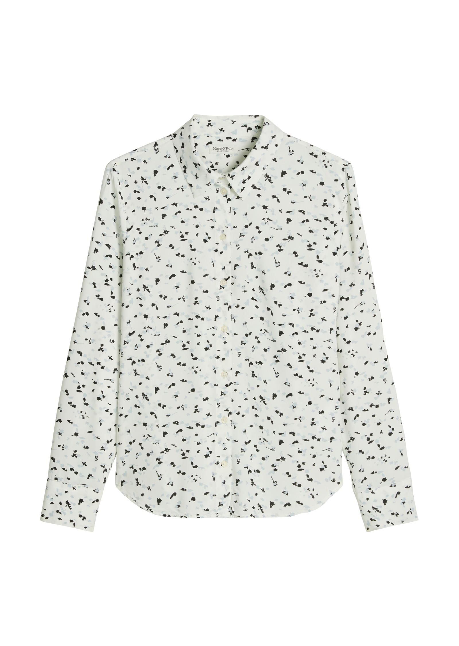 Marc O'Polo Druckbluse, Kentkragen, Regular Fit