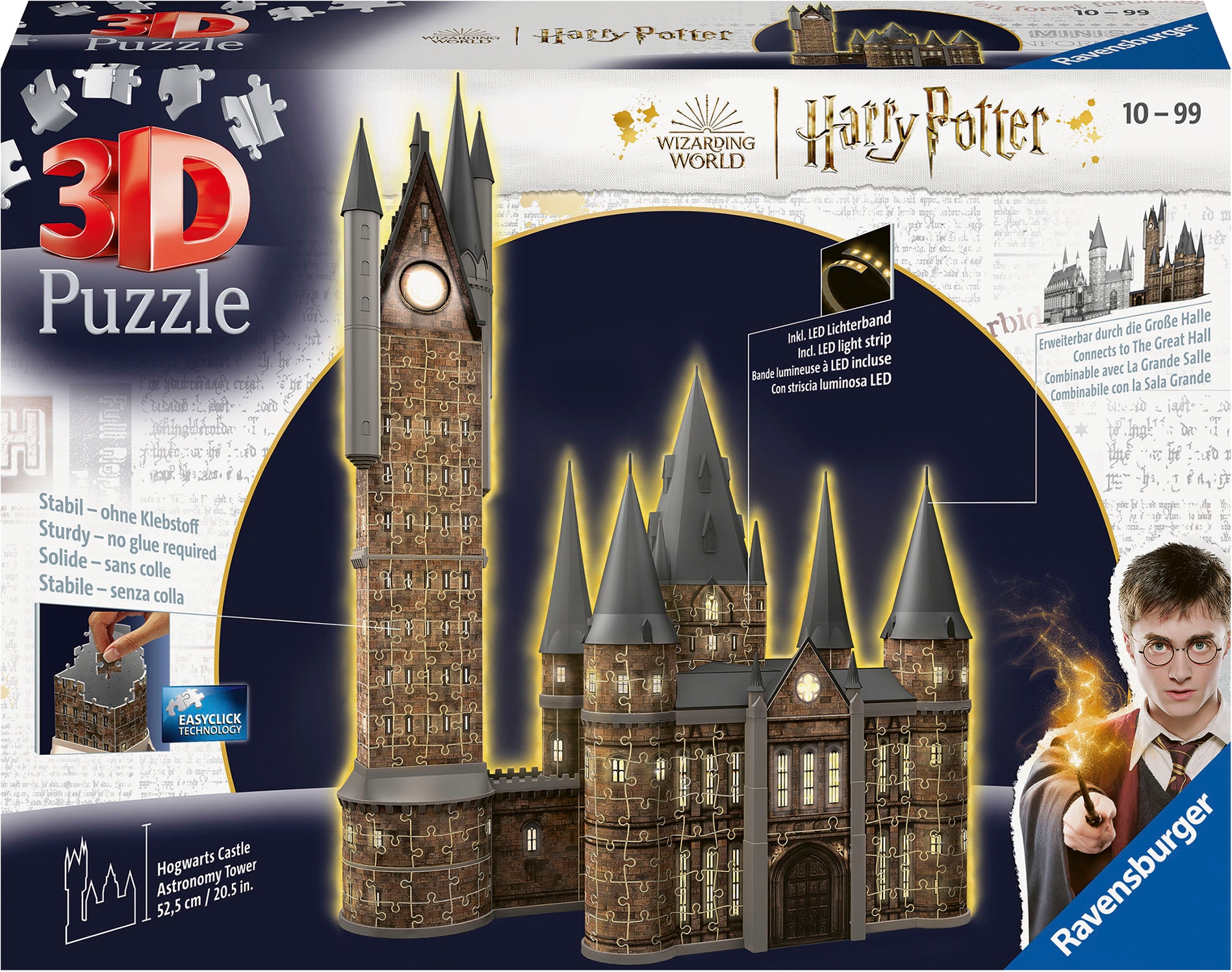 3D-Puzzle »Harry Potter Hogwarts Schloss - Astronomieturm - Night Edition«, Made in...