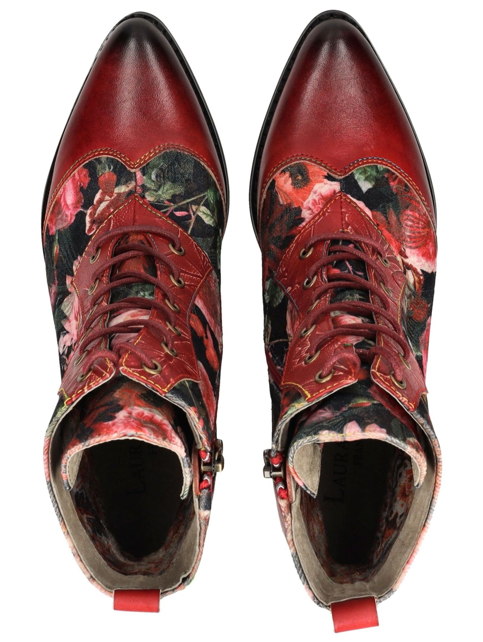 LAURA VITA Schnürstiefelette »LAURA VITA Stiefelette Leder/Textil«