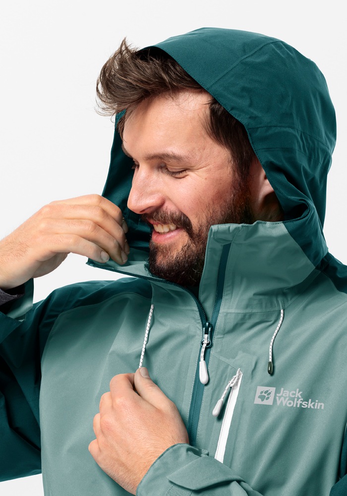 Jack Wolfskin Funktionsjacke »EAGLE PEAK 2L JKT M«, mit Kapuze