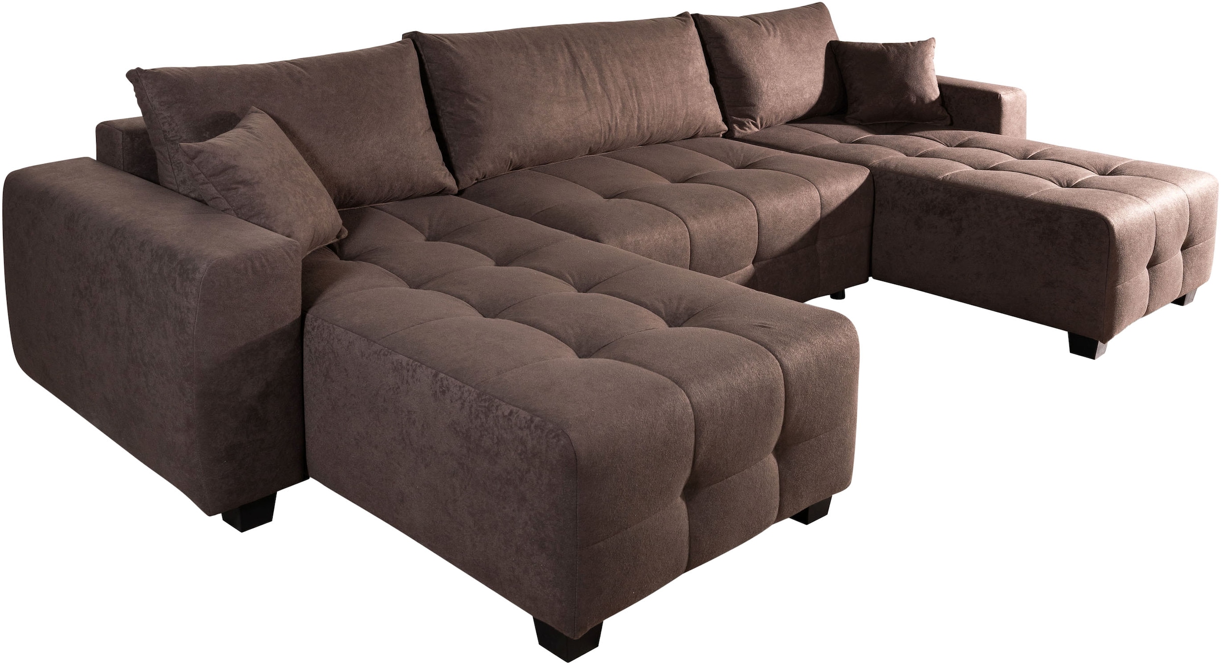 COLLECTION AB Wohnlandschaft »Bella U-Form, Breite 314 cm« Wonlandschaft, Schlaffunktion,Bonnelfederkern,Rückenkissen