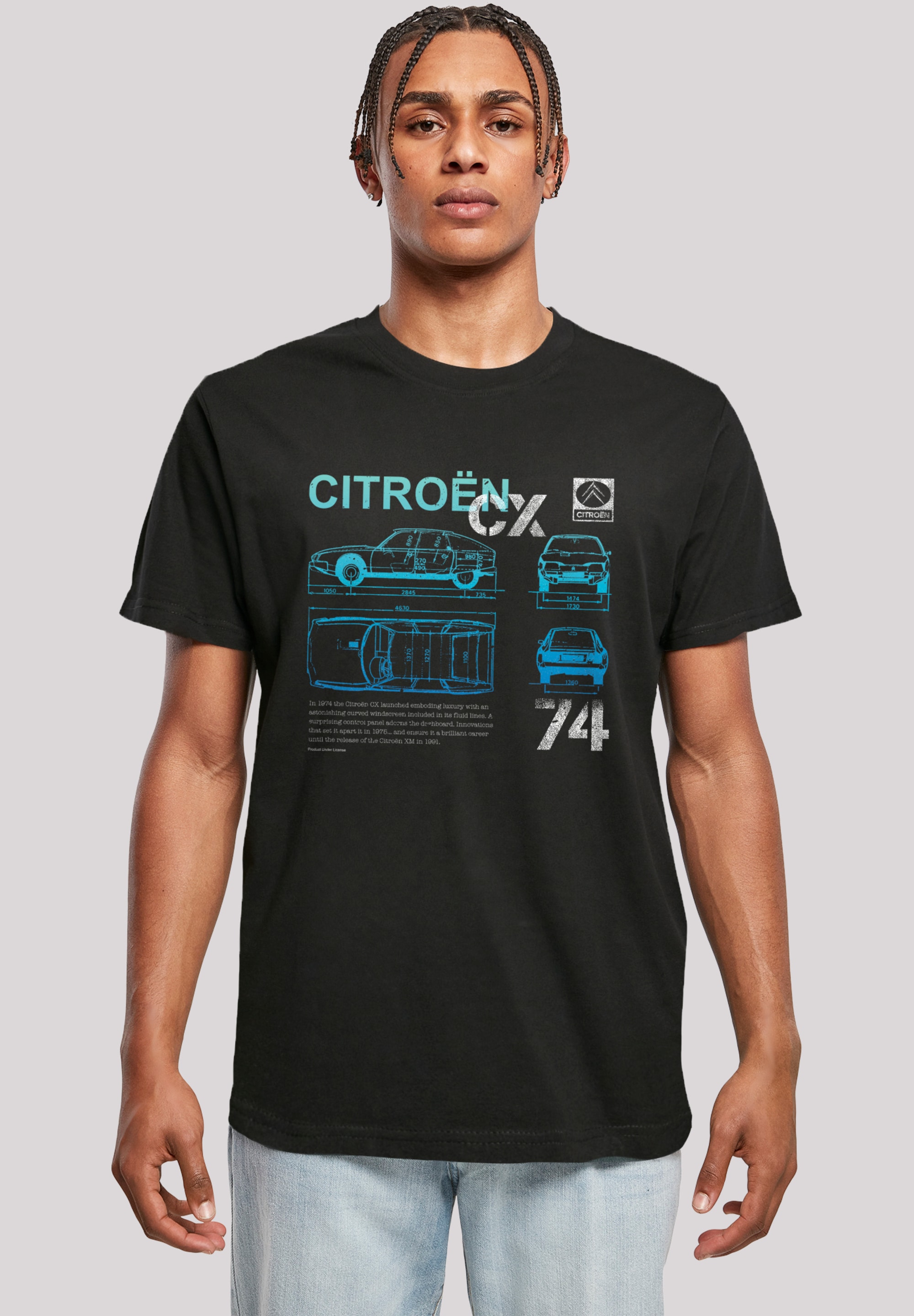 F4NT4STIC T-Shirt "Citroën CX 74 Spec Designs", Premium Qualität günstig online kaufen