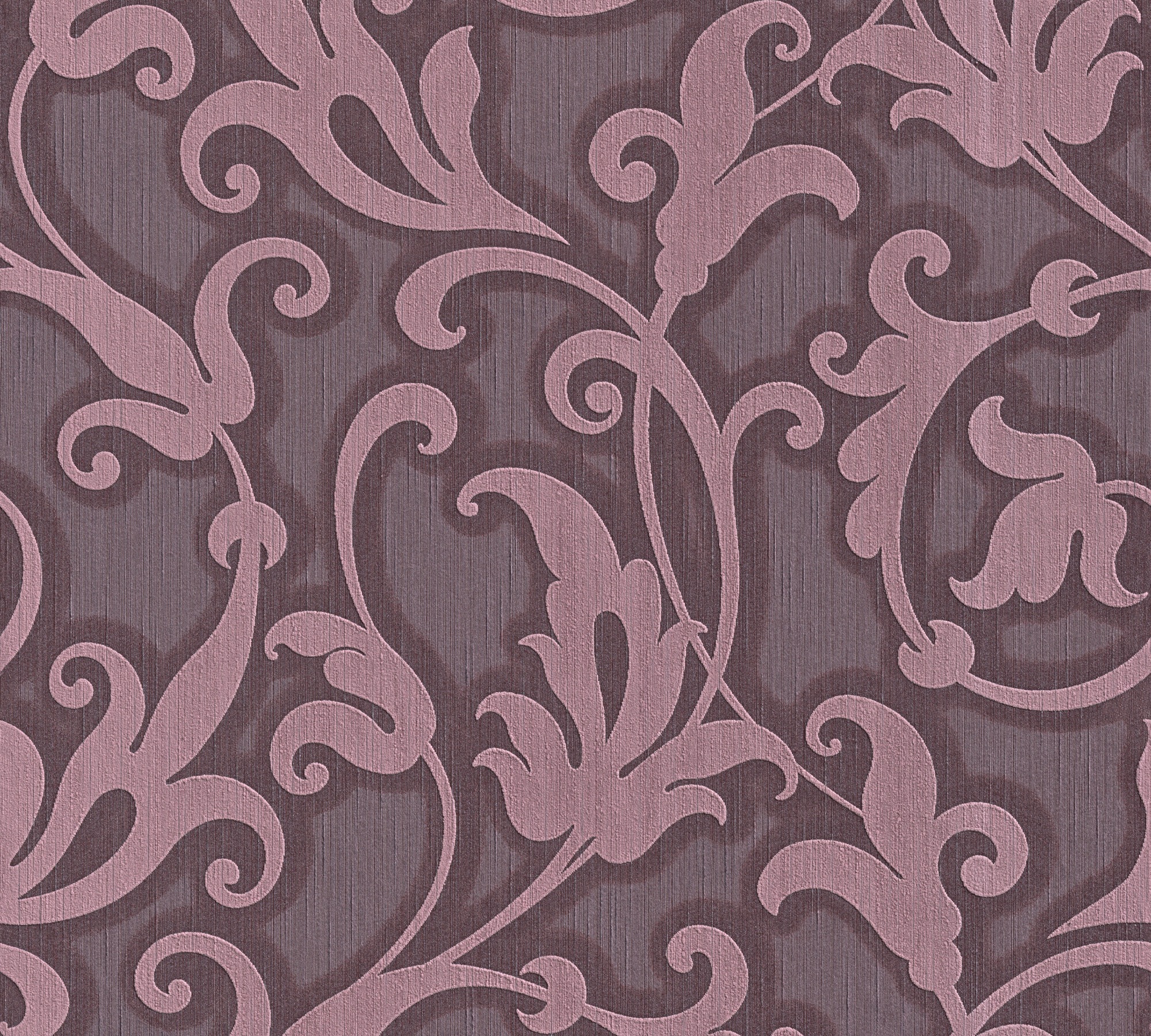 Architects Paper "Tessuto" Barock floral gemustert samtig Tapete Barock Tapeten Wohnzimmer Schlafzimmer Küche modern Flur Design