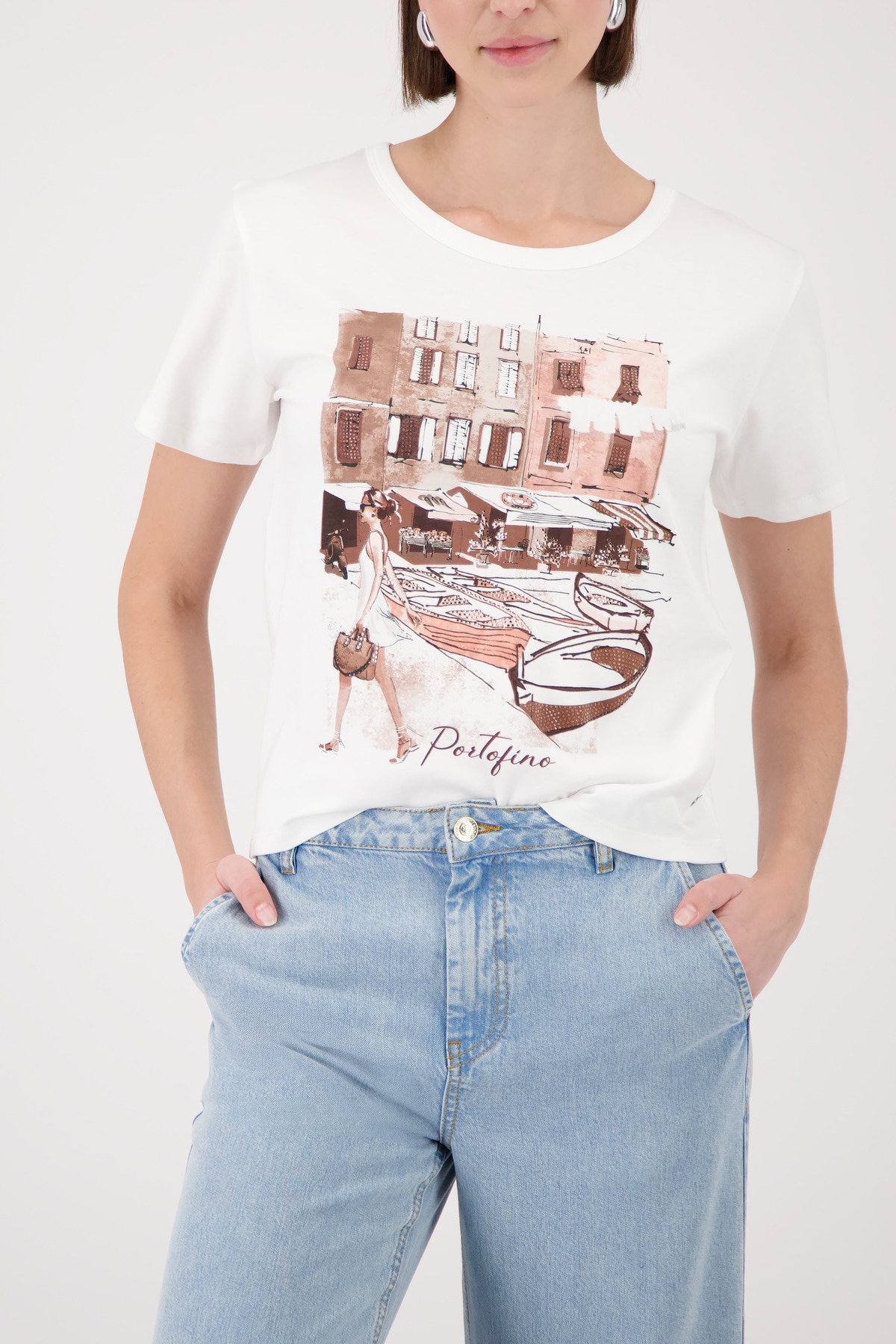 Monari T-Shirt "Shirt City" Regular fit mit City-Print