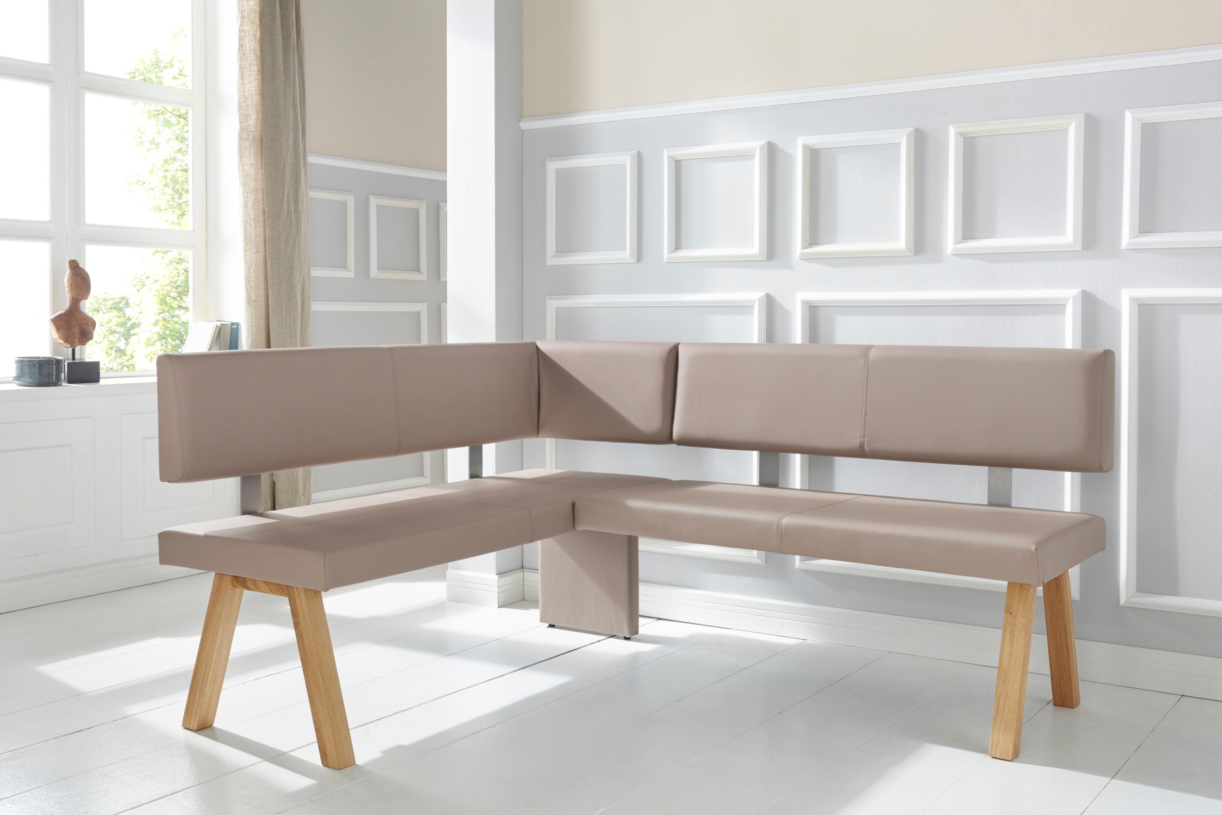 OTTO home Eckbank "Rio" Massivholz in Eiche geölt, Esszimmerbank bequem gep günstig online kaufen