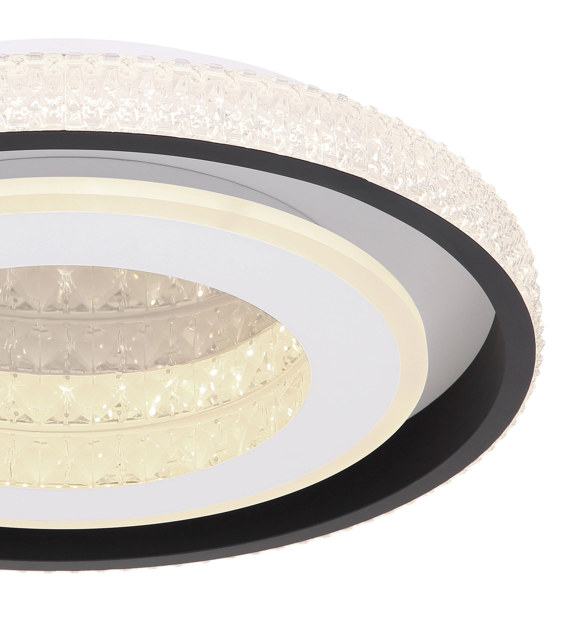 GLOBO LIGHTING LED Deckenleuchte »LUCKY«, Leuchtmittel LED-Modul | LED fest integriert, Deckenlampe, Design Leuchte, Kristalle, Wohnzimmer, Schlafzimmer