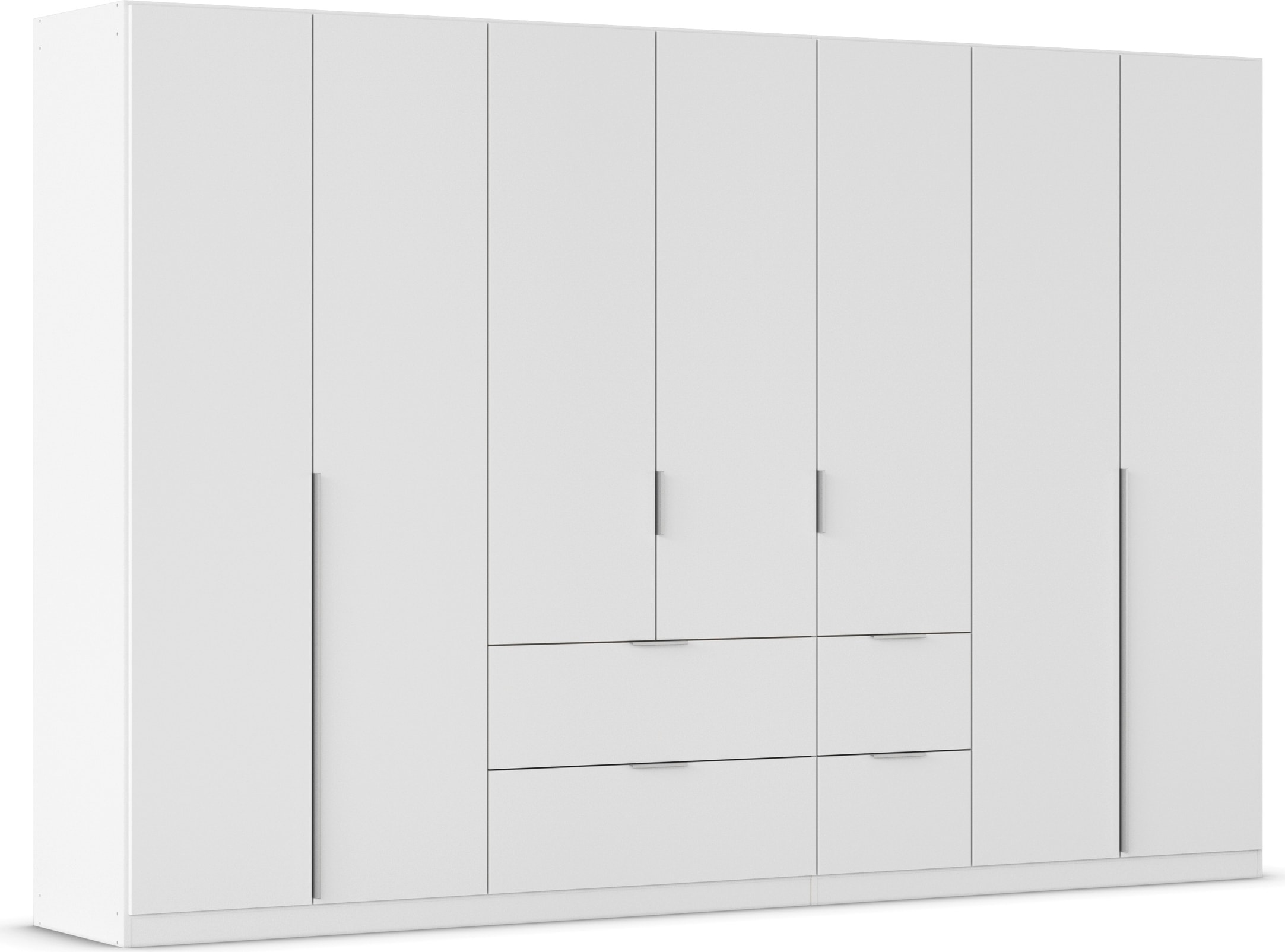 OTTO home Drehtürenschrank "Kleiderschrank Schrank Garderobe AGORDO mit Dekor- oder Hochglanzfront" in zwei Griff-Farben, Breite 315 cm, mit Außenschubkästen, Serie in 7 Breiten und 2 Höhen MADE IN GERMANY