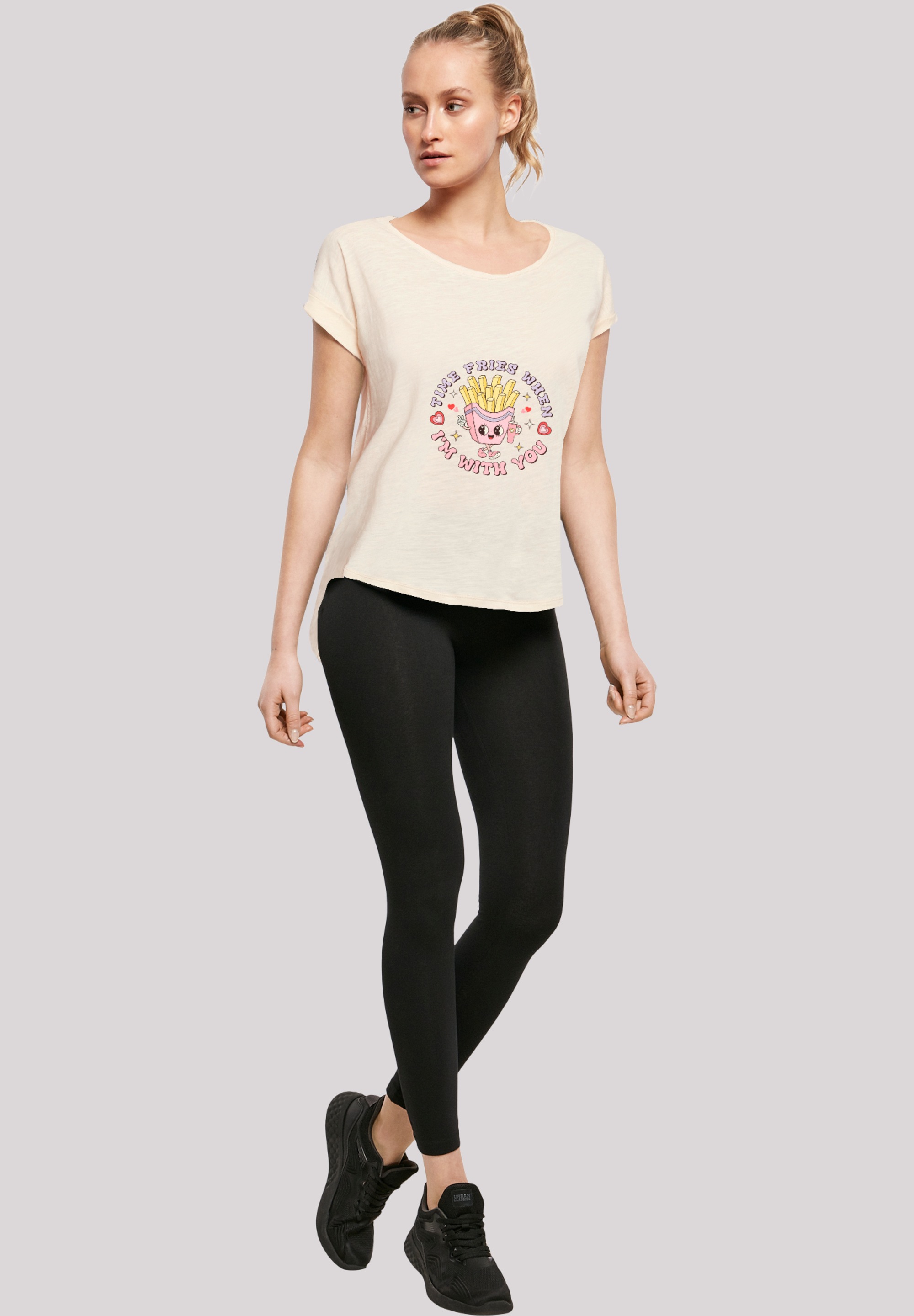 F4NT4STIC T-Shirt »Time Fries when I am with you Valentinstag«, Premium Qualität