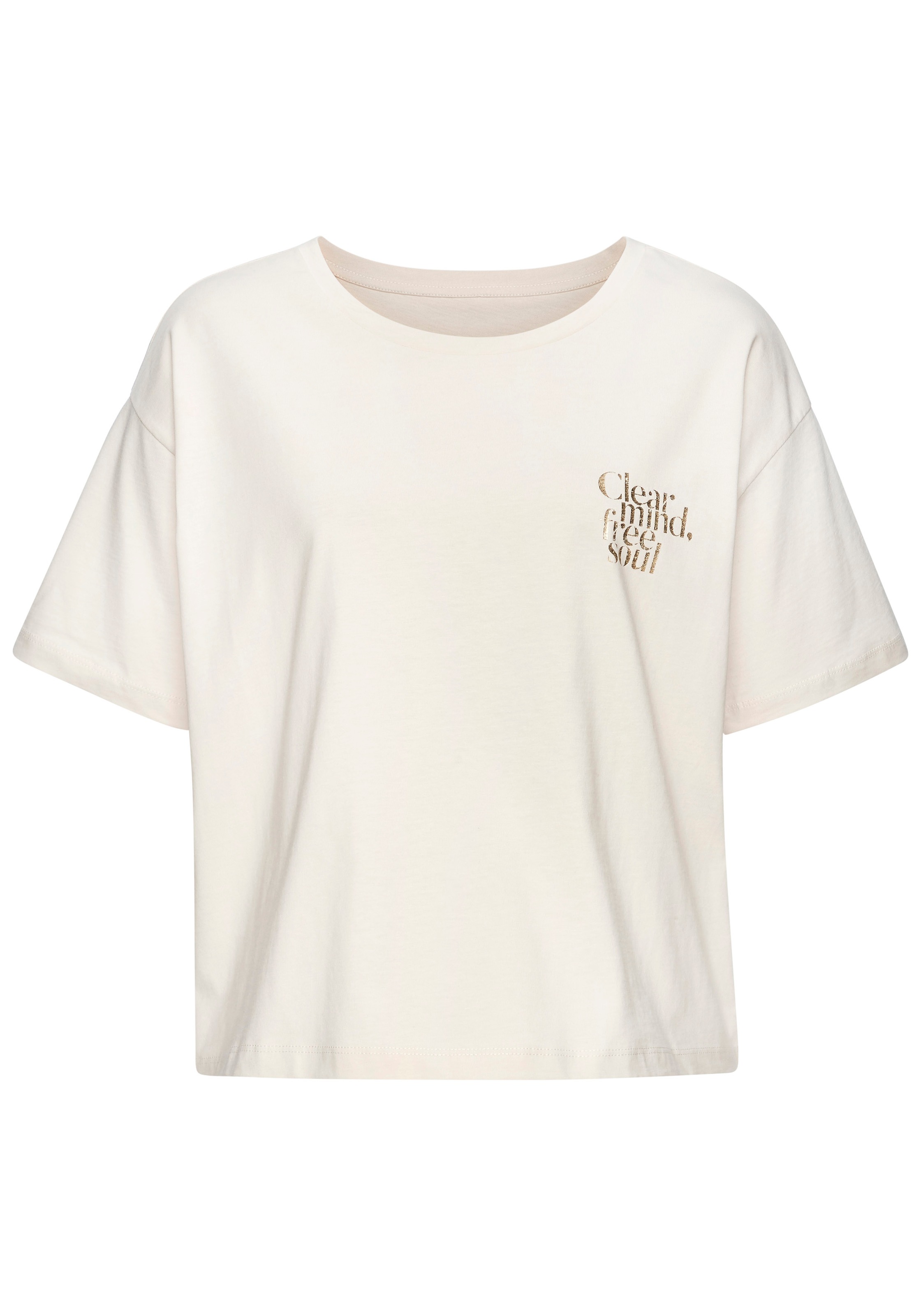 Buffalo T-Shirt, mit aufwendigen Foil Print vorn günstig online kaufen
