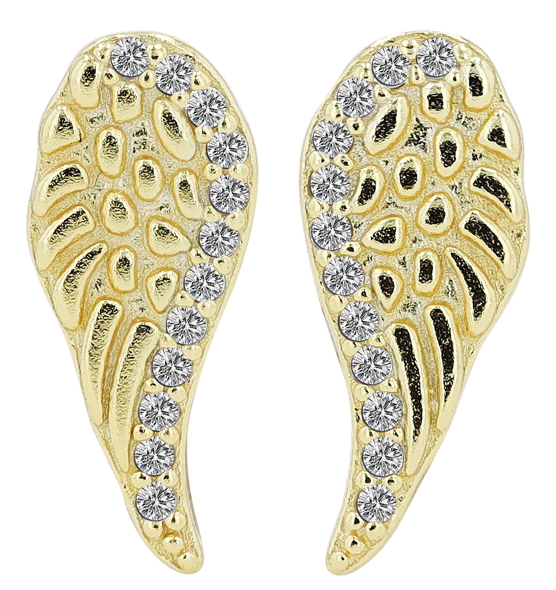 Adelia´s Paar Ohrhänger "Damen Ohrringe – Ohrstecker Flügel aus 925 Silber" günstig online kaufen