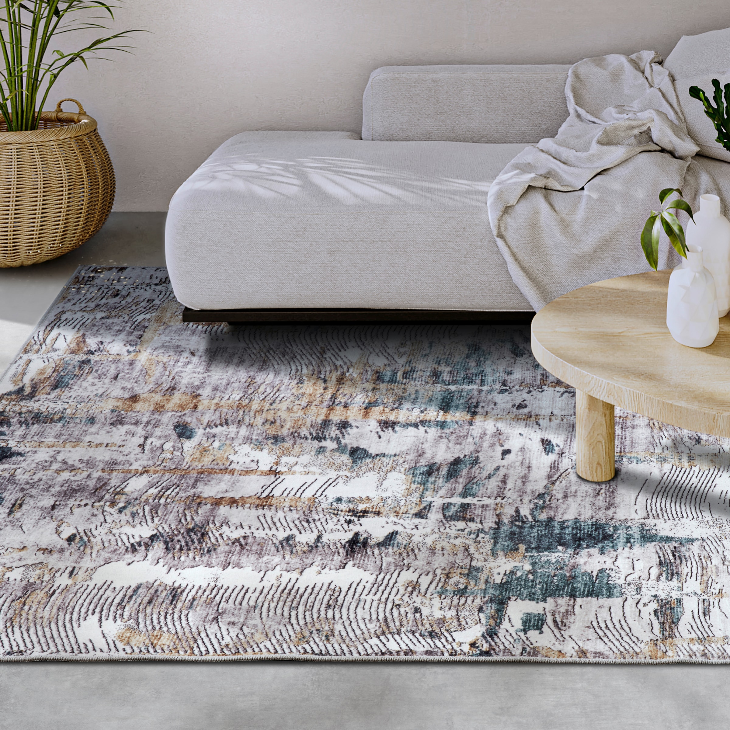 ELLE DECORATION Teppich "Malard" rechteckig 5 mm Höhe Kurzflor, Anti Rutsch günstig online kaufen