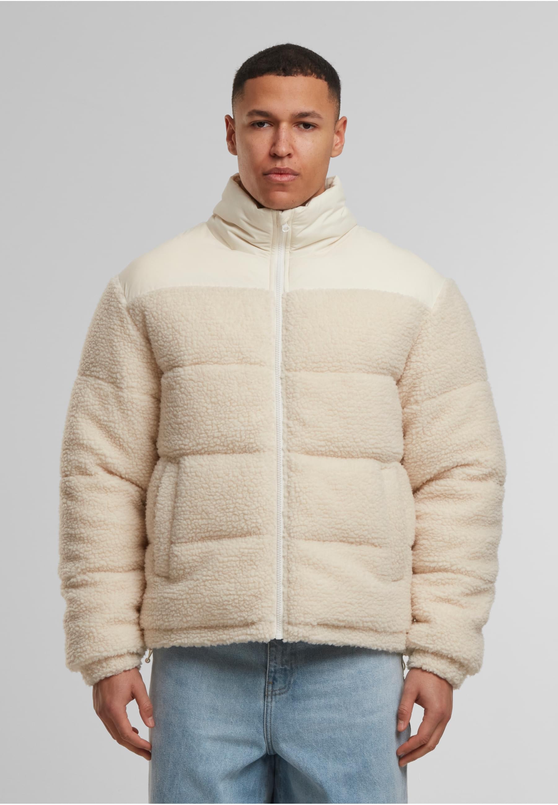 URBAN CLASSICS Winterjacke »Urban Classics Teddy Puffer Jacket«, (1 St.), ohne Kapuze