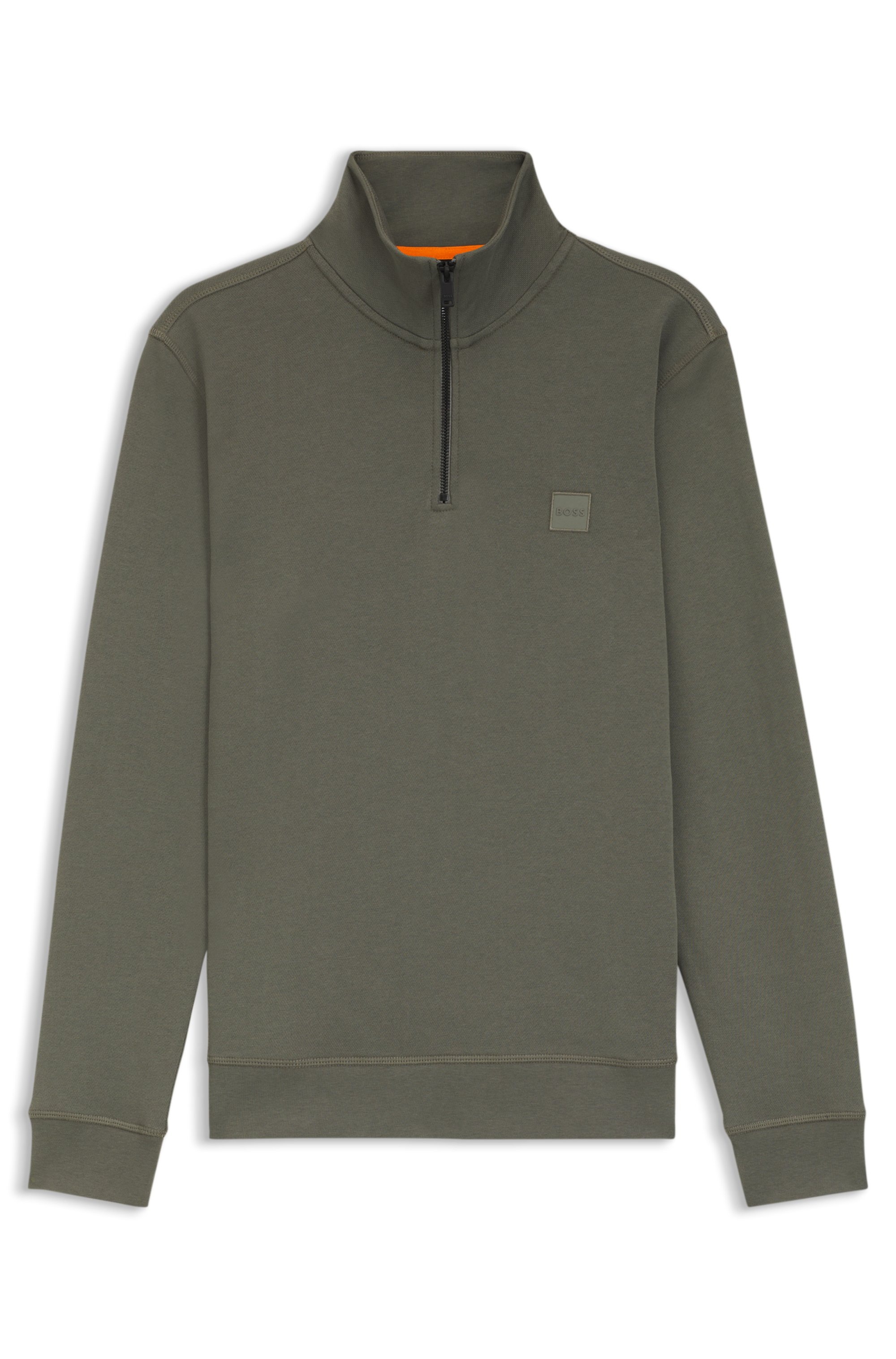 Boss Zetrust Half-Zip Sweatshirt Orange XL 3