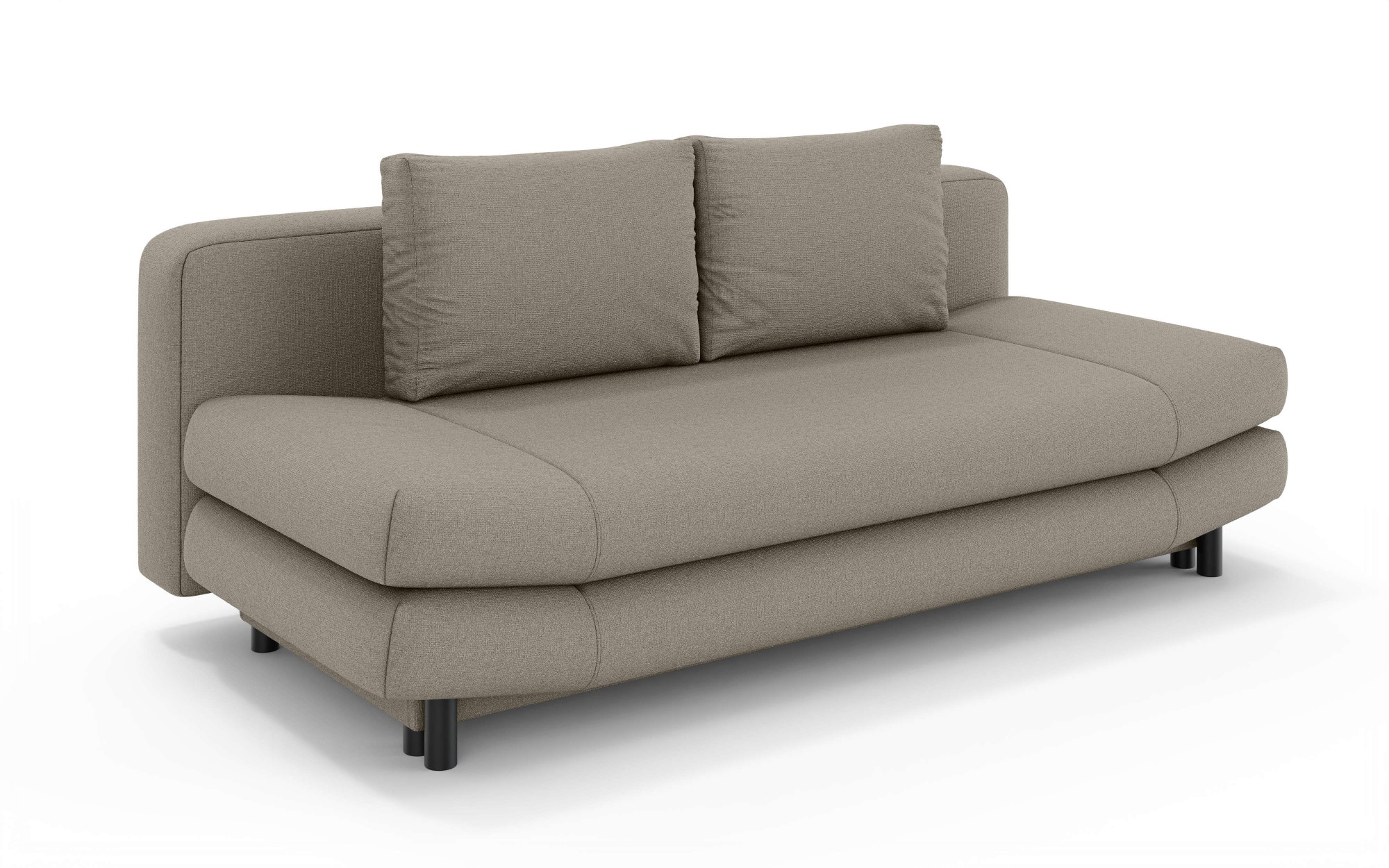 Home affaire 3-Sitzer »LENNARA Schlafsofa mit Bettkasten, Maße B/T/H: 209/96/86 cm«, Sofa mit Wellenunterfederung, hoher Sitzkomfort