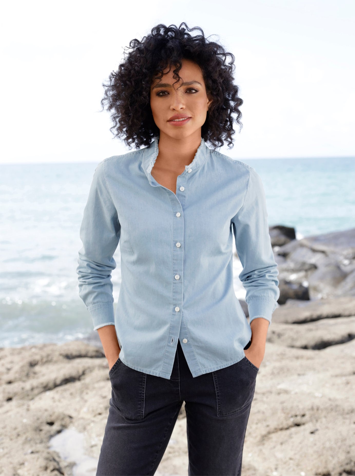 heine Jeansbluse günstig online kaufen