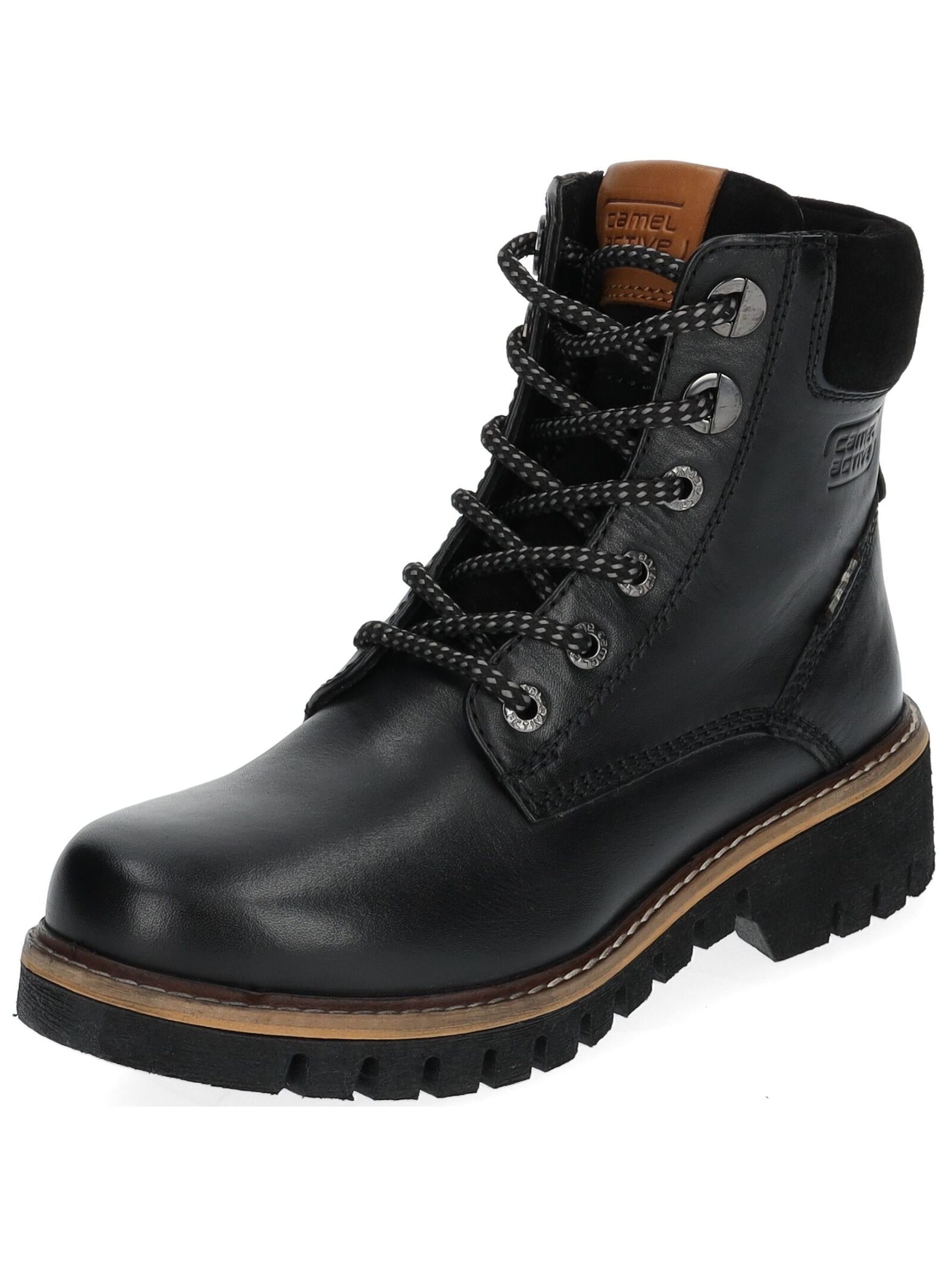 camel active Schnürstiefelette "camel active Stiefelette Leder/Textil" günstig online kaufen