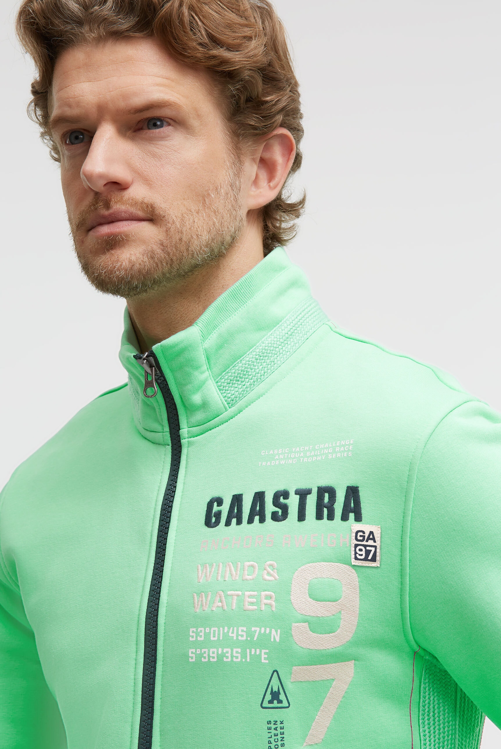 Gaastra Sweatjacke mit Stehkragen