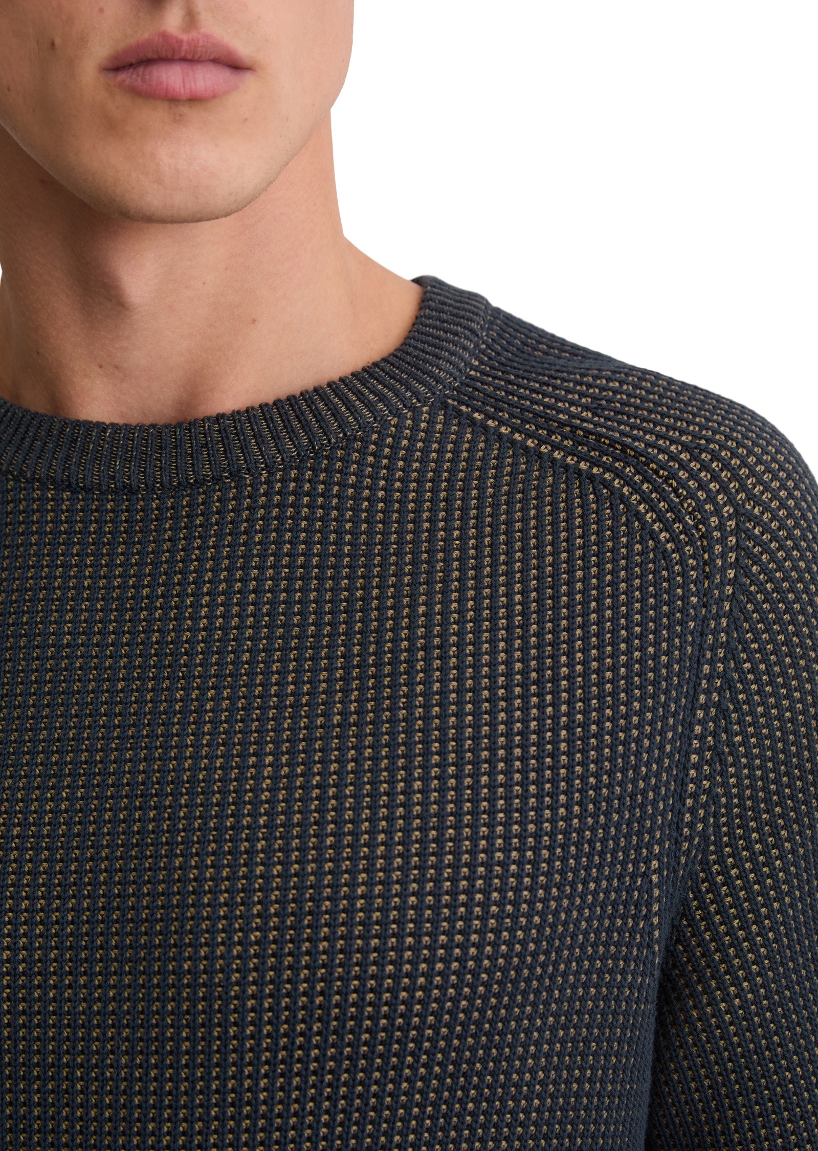 Marc O'Polo Crew Neck Sweater Black/Navy M 3