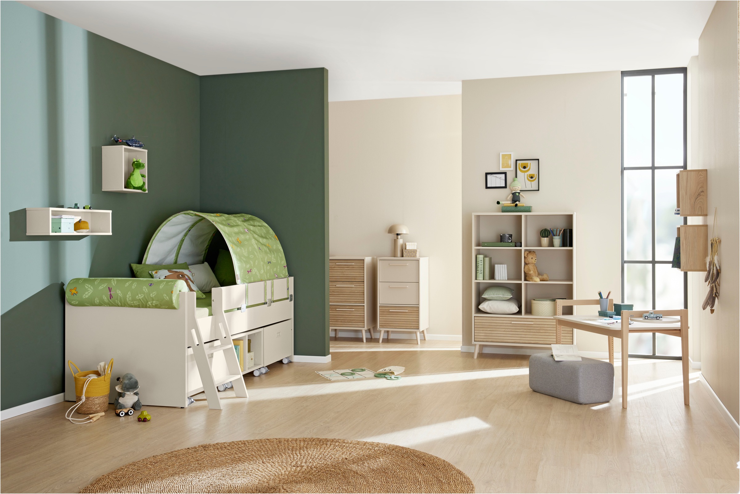 PAIDI Standregal "EEFJE in Beige, 6 offene Fächer und Schublade mit Soft-Cl günstig online kaufen