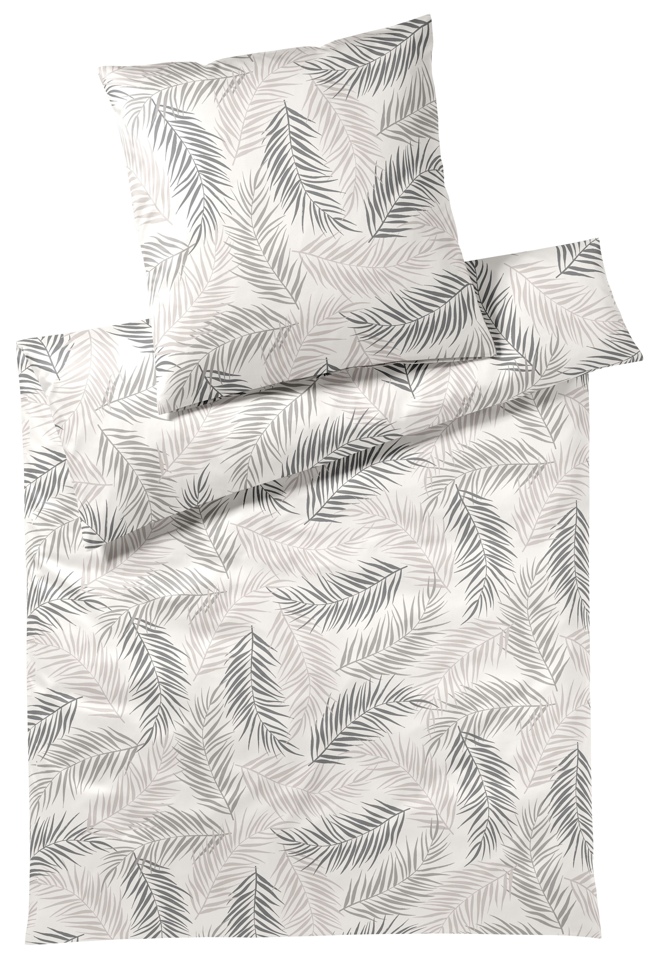Elegante Bettwäsche "Palm" 2 Stk. angenehmes Hautgefühl günstig online kaufen