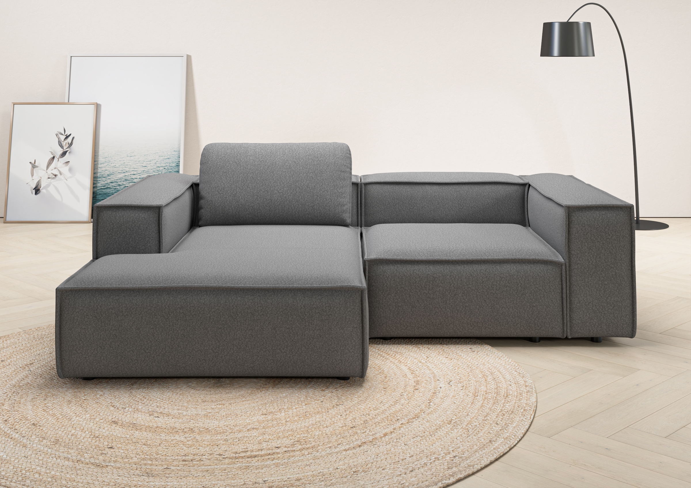 Places of Style Ecksofa "Watertown, kompakte L-Form, 246 cm breite für klei günstig online kaufen