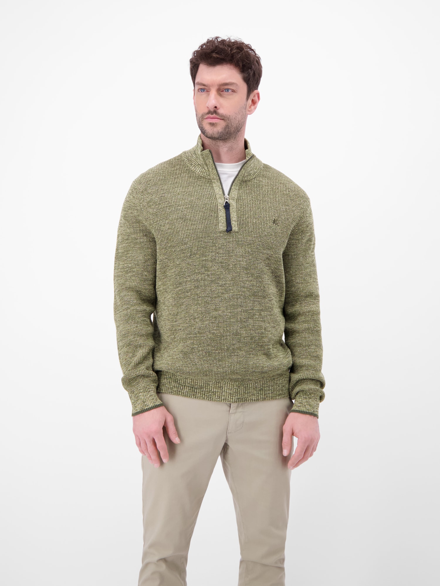 LERROS Strickpullover "Herren Troyer in Twist-Struktur" günstig online kaufen