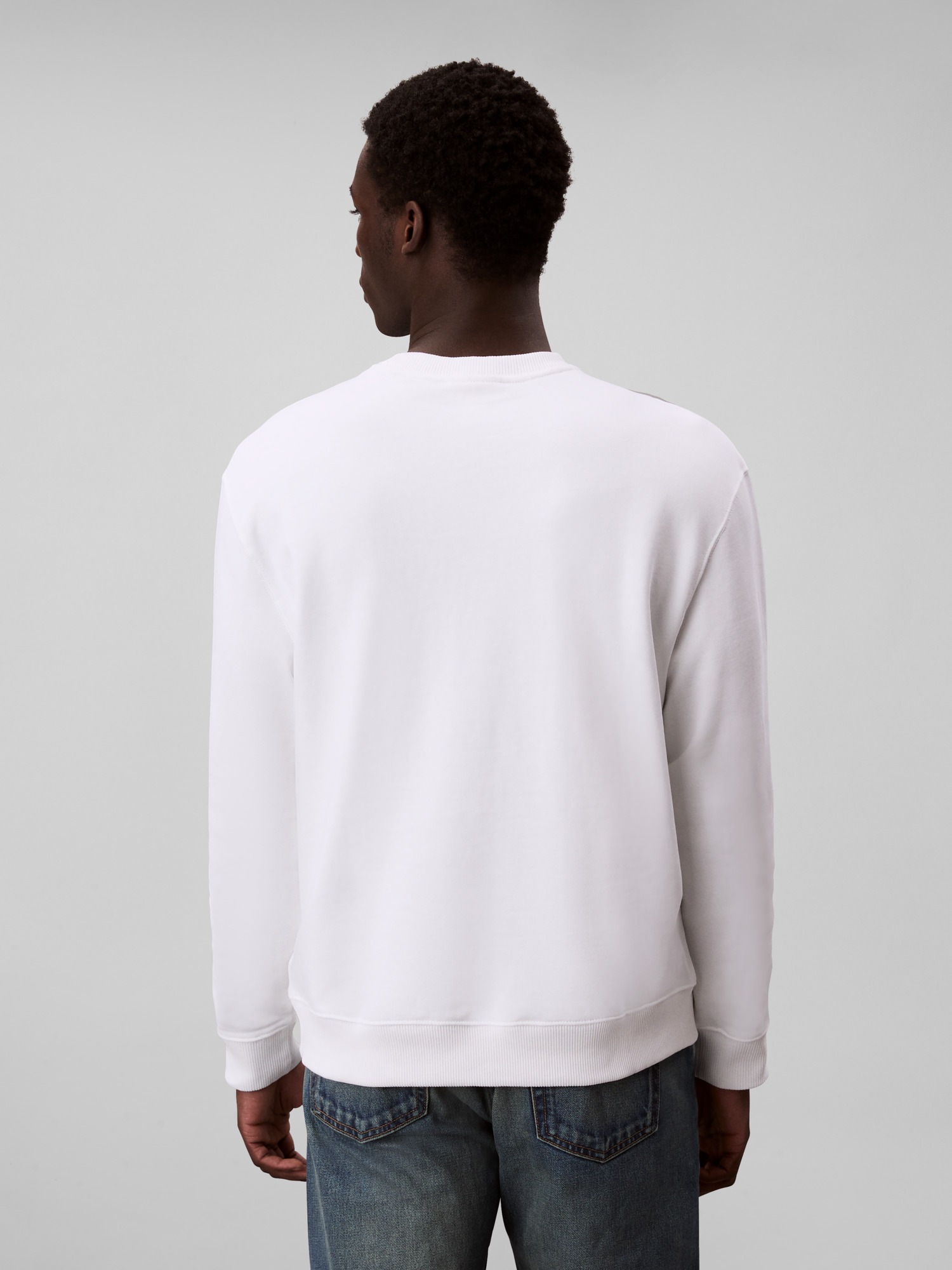 Thumbnail - Calvin Klein Sweatshirt "LS EU 350TERRY CK OVERLAP GRAPHI", Rundhalsausschnitt, regular fit