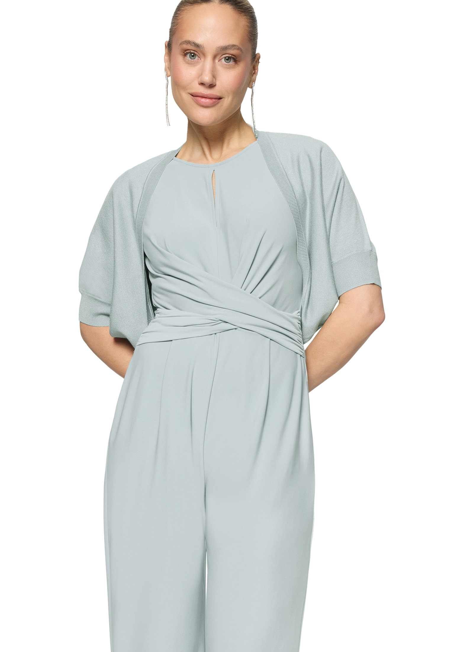 Zero Strickjacke "Damen kurzarm" 1 Plain/ ohne Details günstig online kaufen