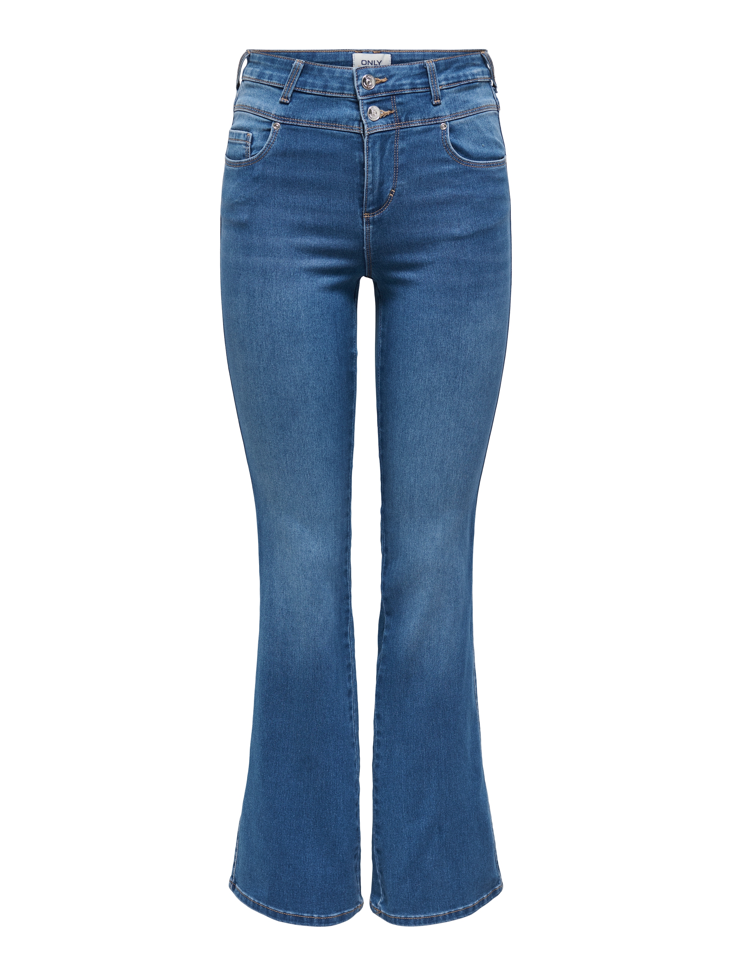 ONLY Bootcut-Jeans "ONLROYAL HW DB FYOKE FLARED DNM" günstig online kaufen