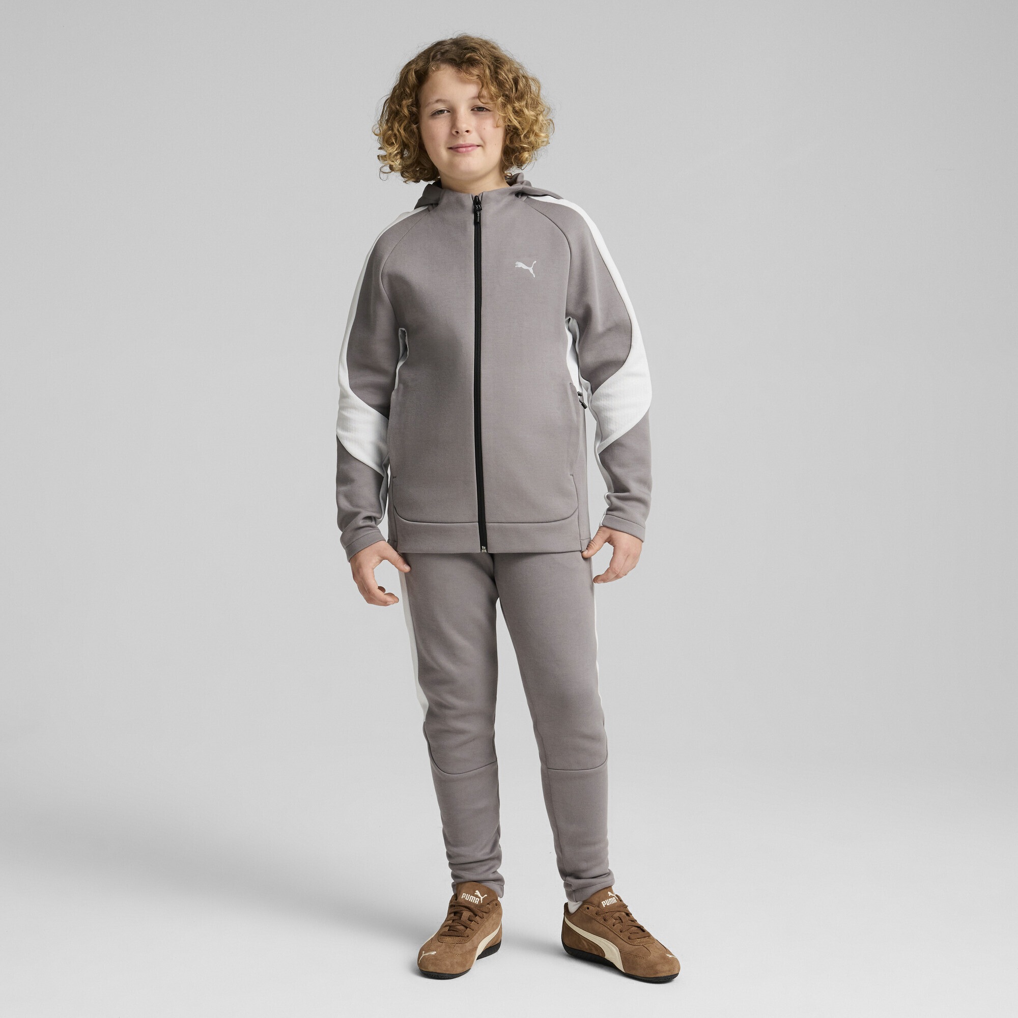 PUMA Sweatjacke »EVOSTRIPE Hoodie mit durchgehendem Reißverschluss Jungen«