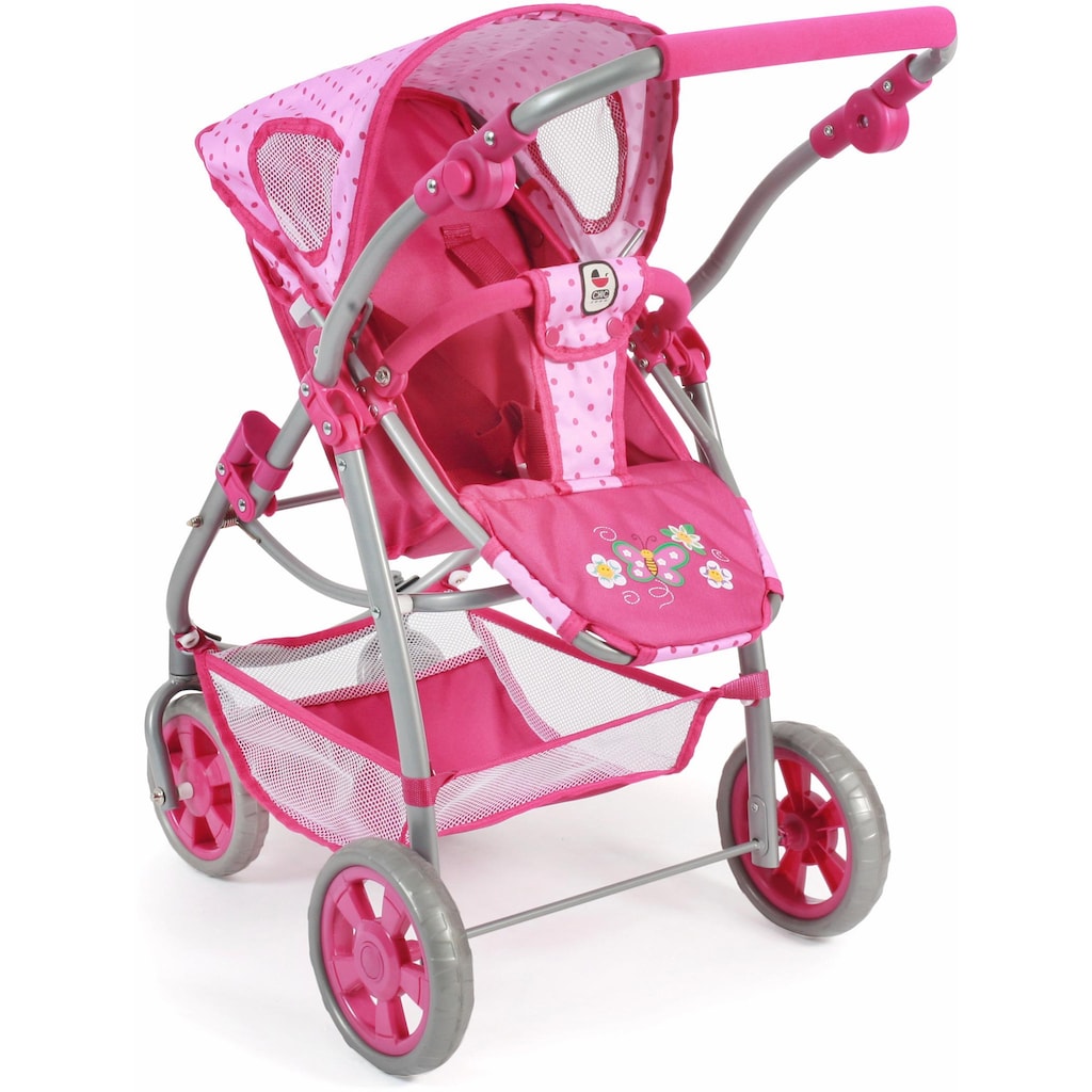 CHIC2000 Kombi-Puppenwagen »Emotion All In 3in1, Pink«, inkl. Babywanne, Babyschale und Sportwagenaufsatz