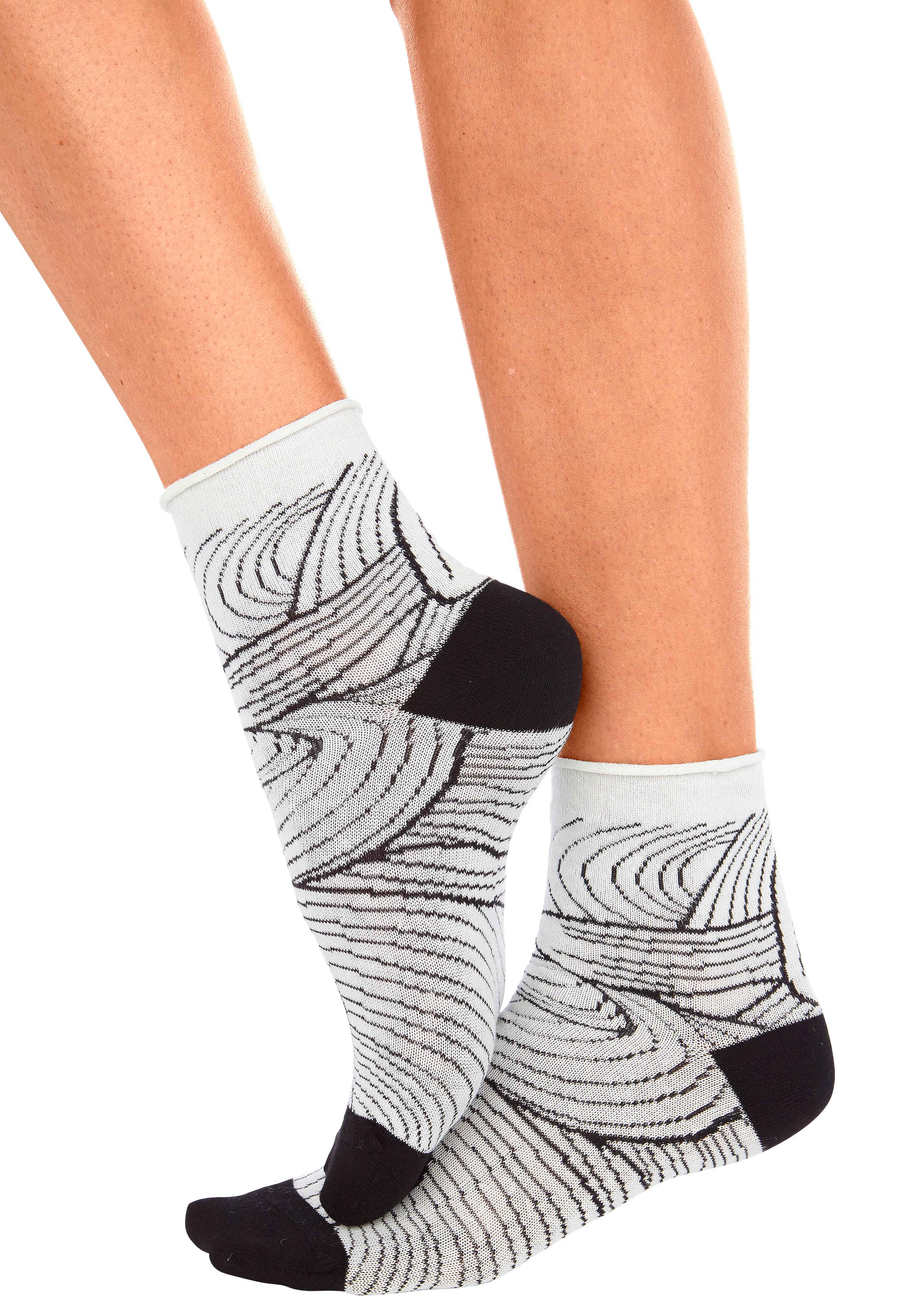 H.I.S Kurzsocken, (Packung, 4 Paar), in unterschiedlichen Designs