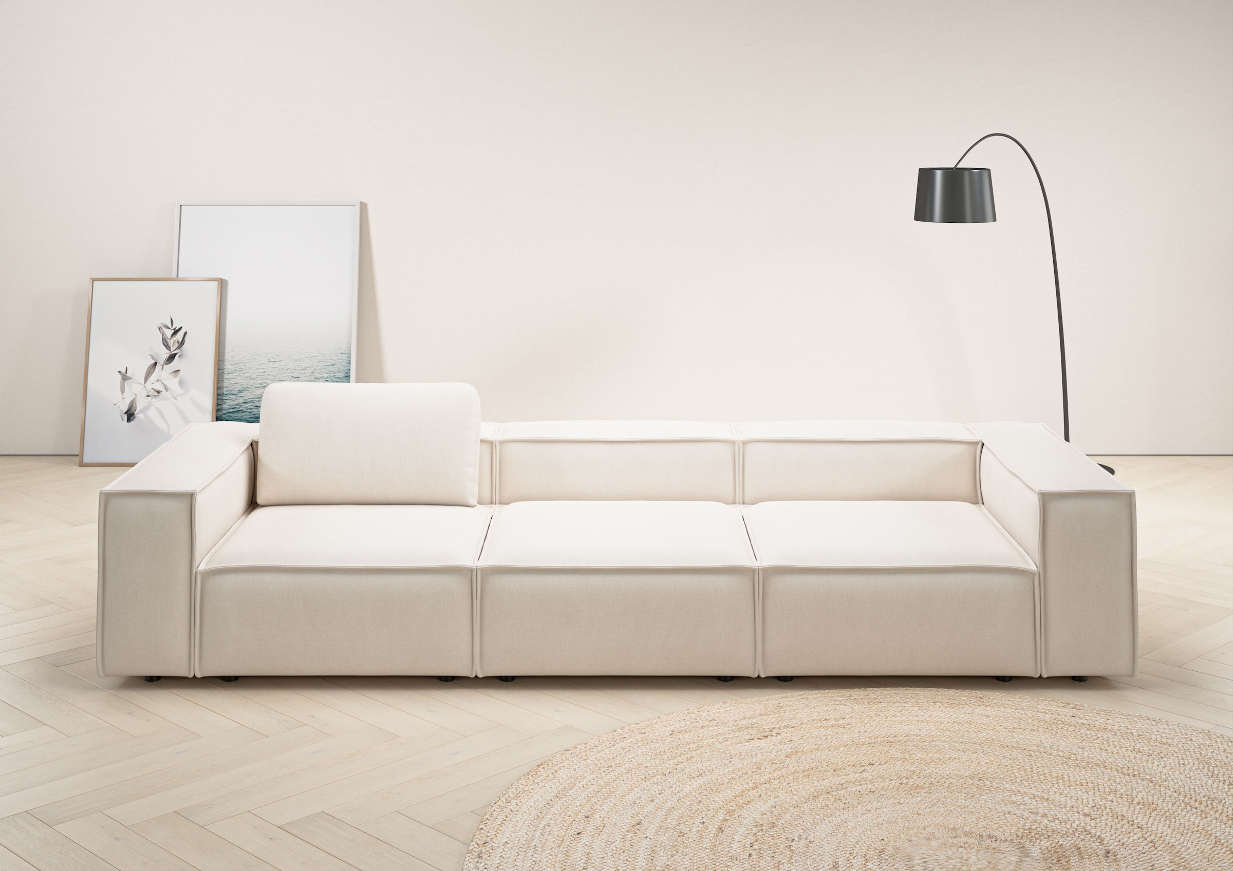 Home affaire 3,5-Sitzer "Watertown, modernes Big-Sofa XXL, 336 cm Breite, a günstig online kaufen