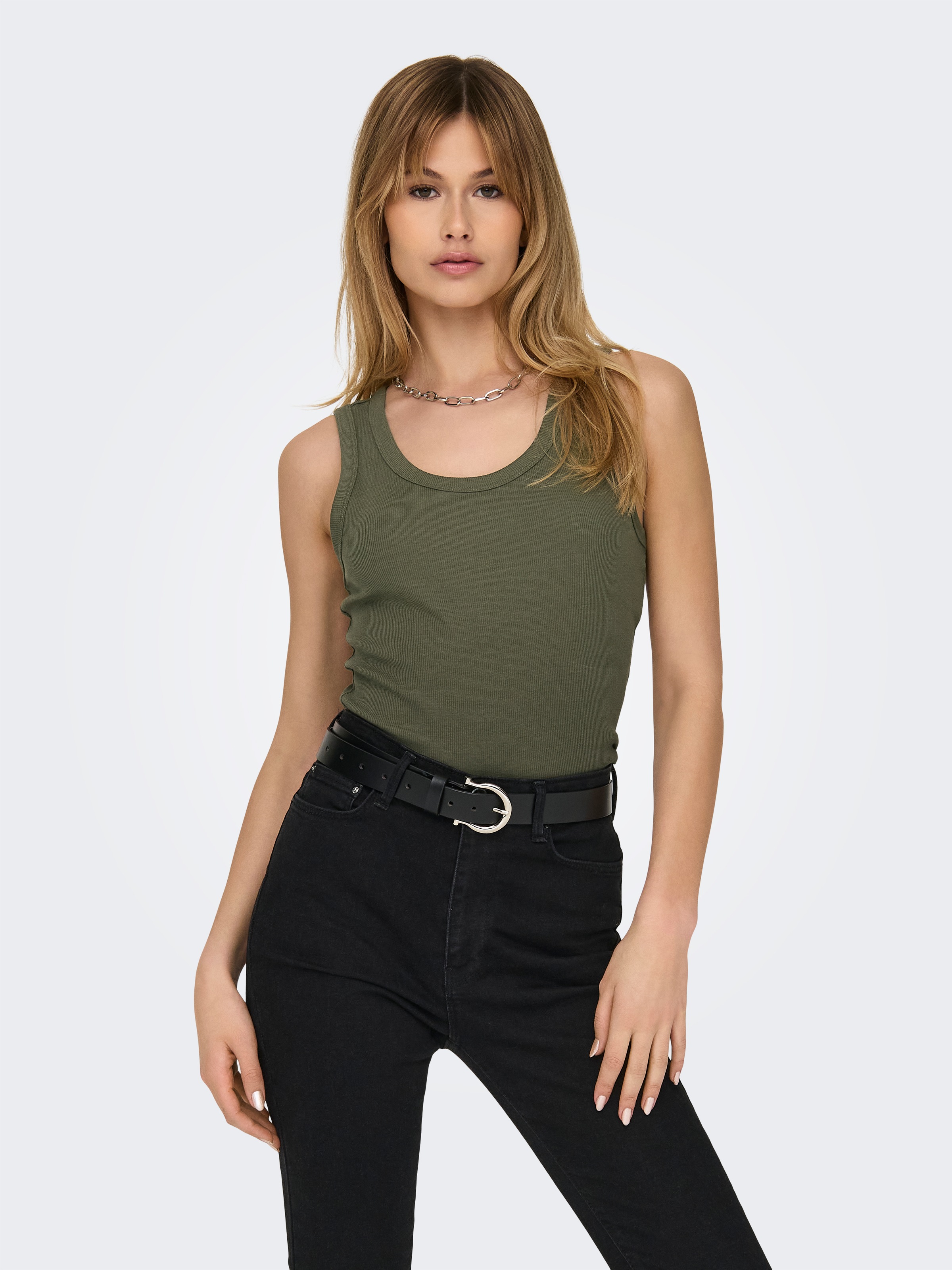 ONLY "ONLEASY S/L TANK TOP JRS 2 PACK" Packung, 2 Stk. Baumwollmischung, re günstig online kaufen