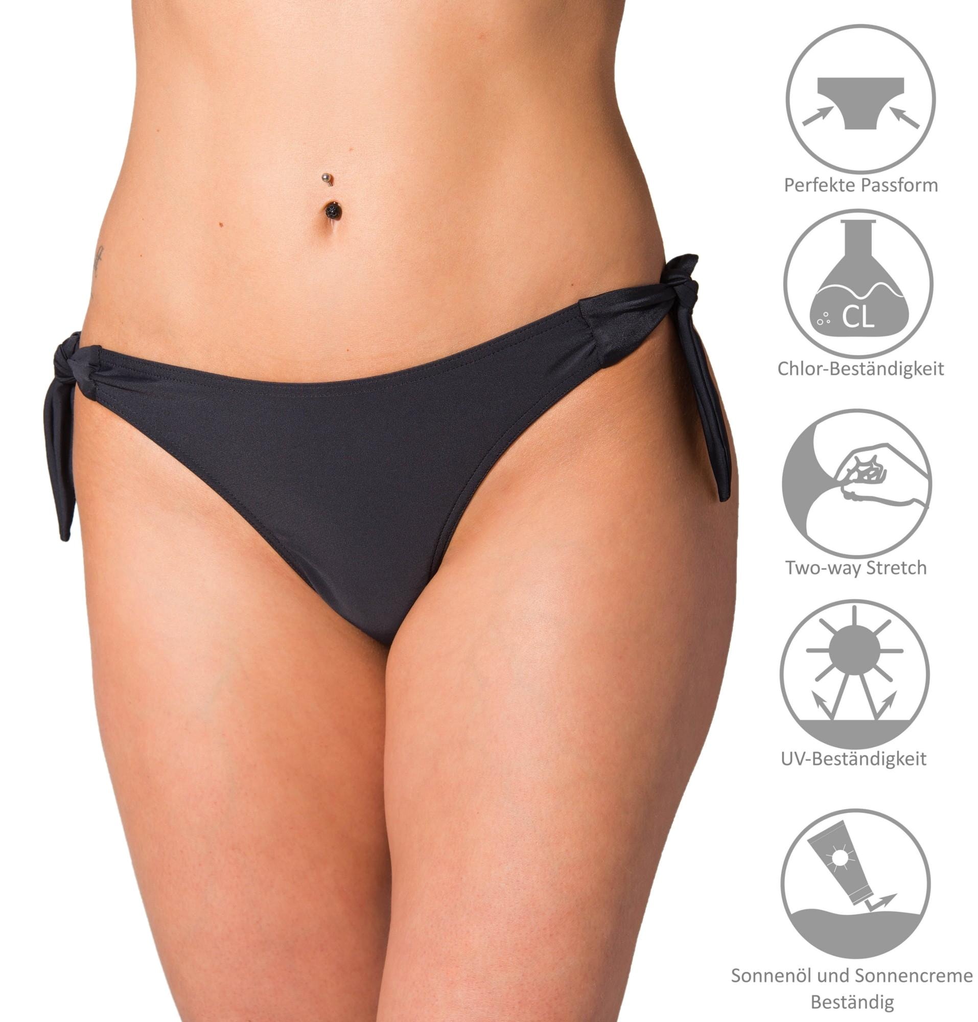 AQUARTI Bikini-Hose »Bikinihose Aquarti Damen Tanga Bikinihose Seitlich Gebunden«