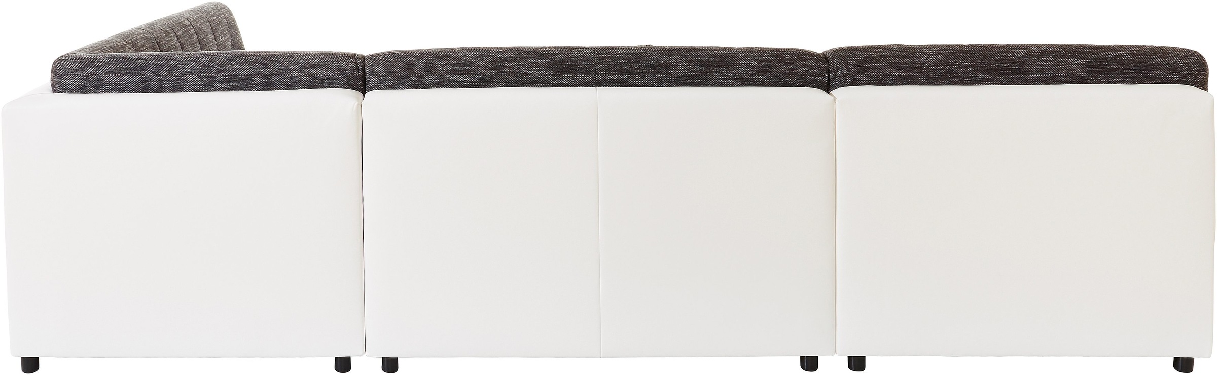 TRENDMANUFAKTUR Wohnlandschaft »Reggae modern und bequem, aktueller Materialmix, U-Form«, inkl. verstellbare Armlehne, wahlweise mit Bettfunktion