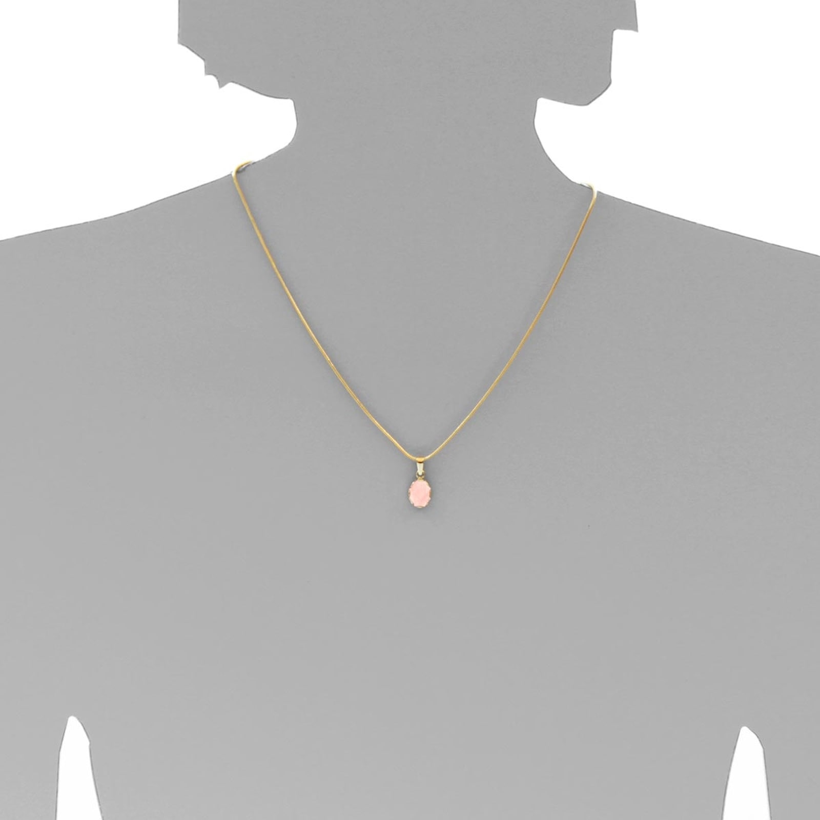 OSTSEE-SCHMUCK Kettenanhänger »- Käthe - Gold 333/000 - Rosenquarz«