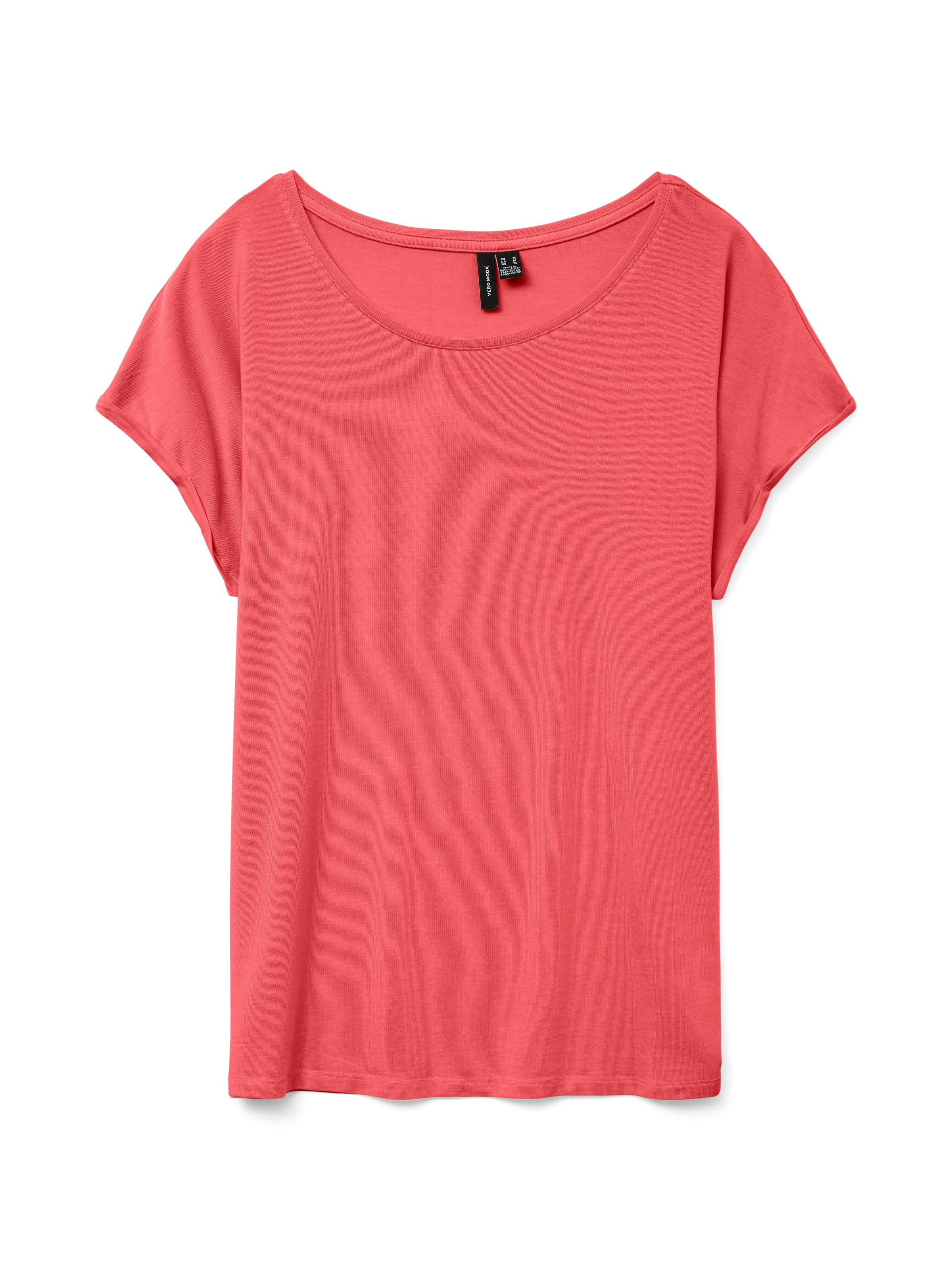 Vero Moda Rundhalsshirt »VMAVA PLAIN SS TOP GAJRS NOOS«